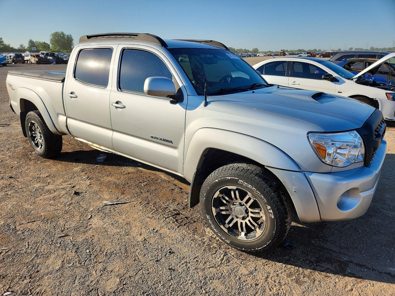 2007 Toyota Tacoma Double Cab Long Bed Silver vin: 5TEMU52N77Z337934
