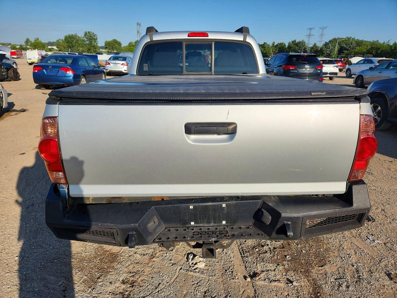 2007 Toyota Tacoma Double Cab Long Bed Silver vin: 5TEMU52N77Z337934