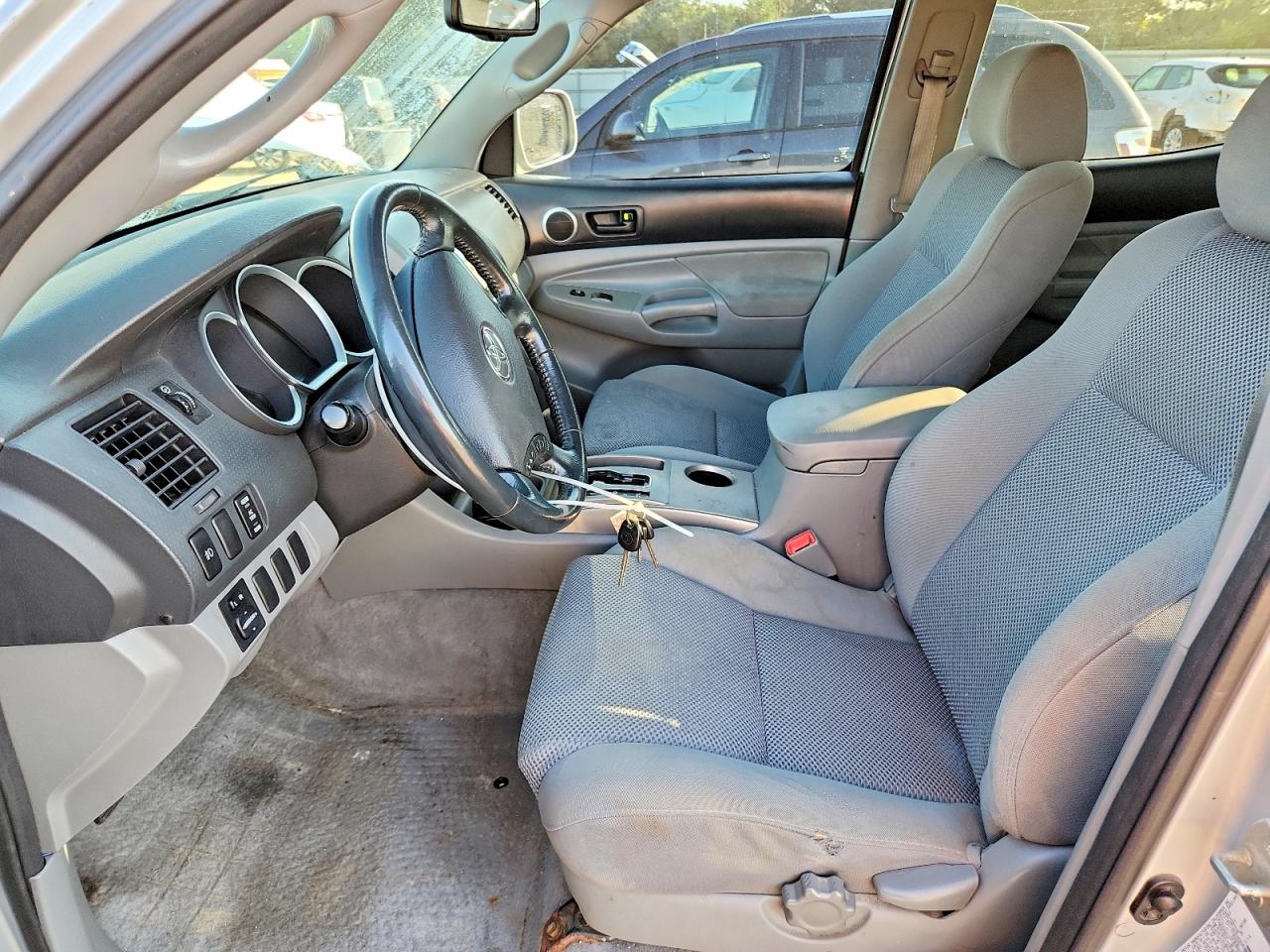 2007 Toyota Tacoma Double Cab Long Bed Silver vin: 5TEMU52N77Z337934