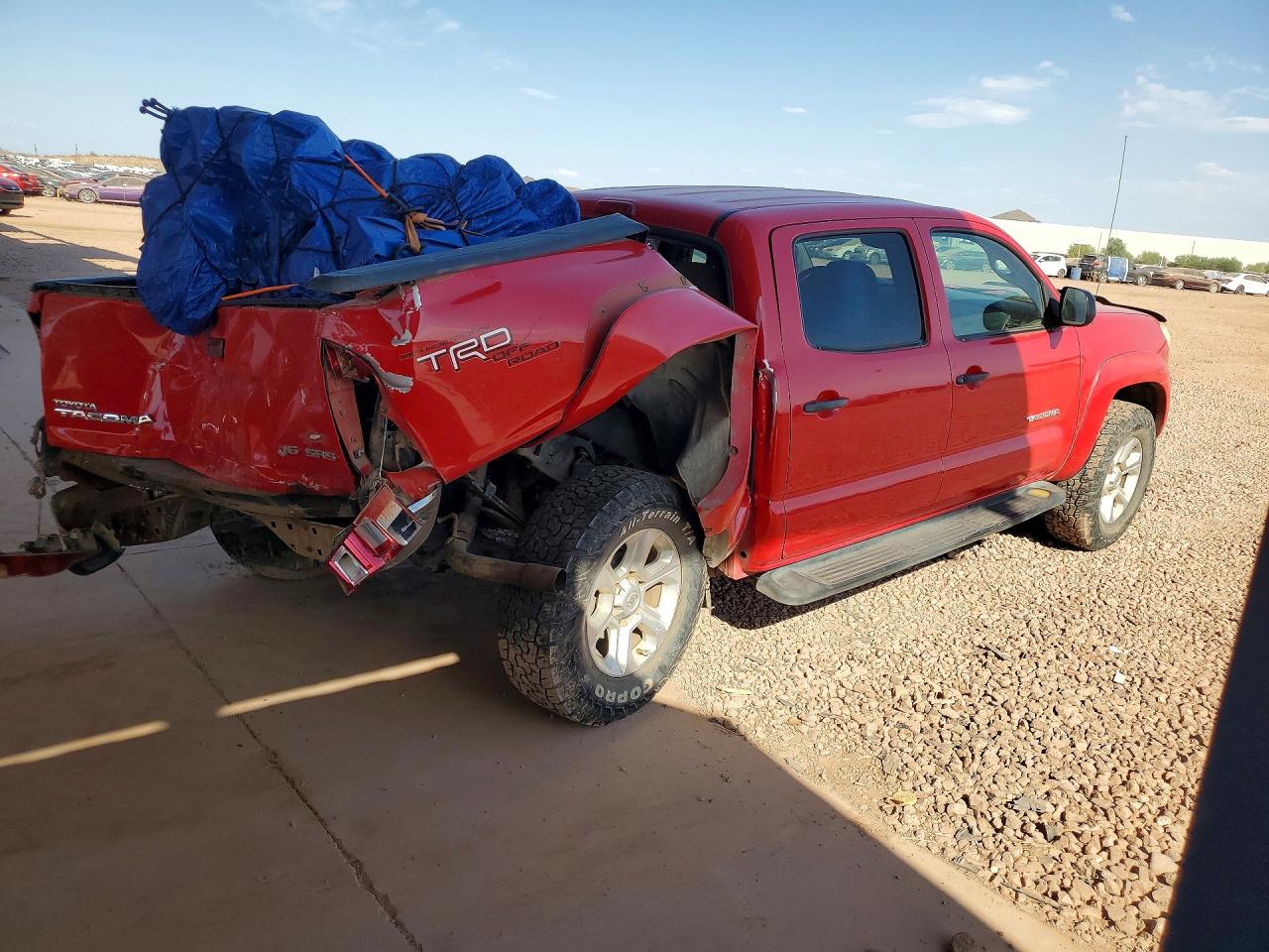 2006 Toyota Tacoma Double Cab Long Bed Красный vin: 5TEMU52N86Z223228