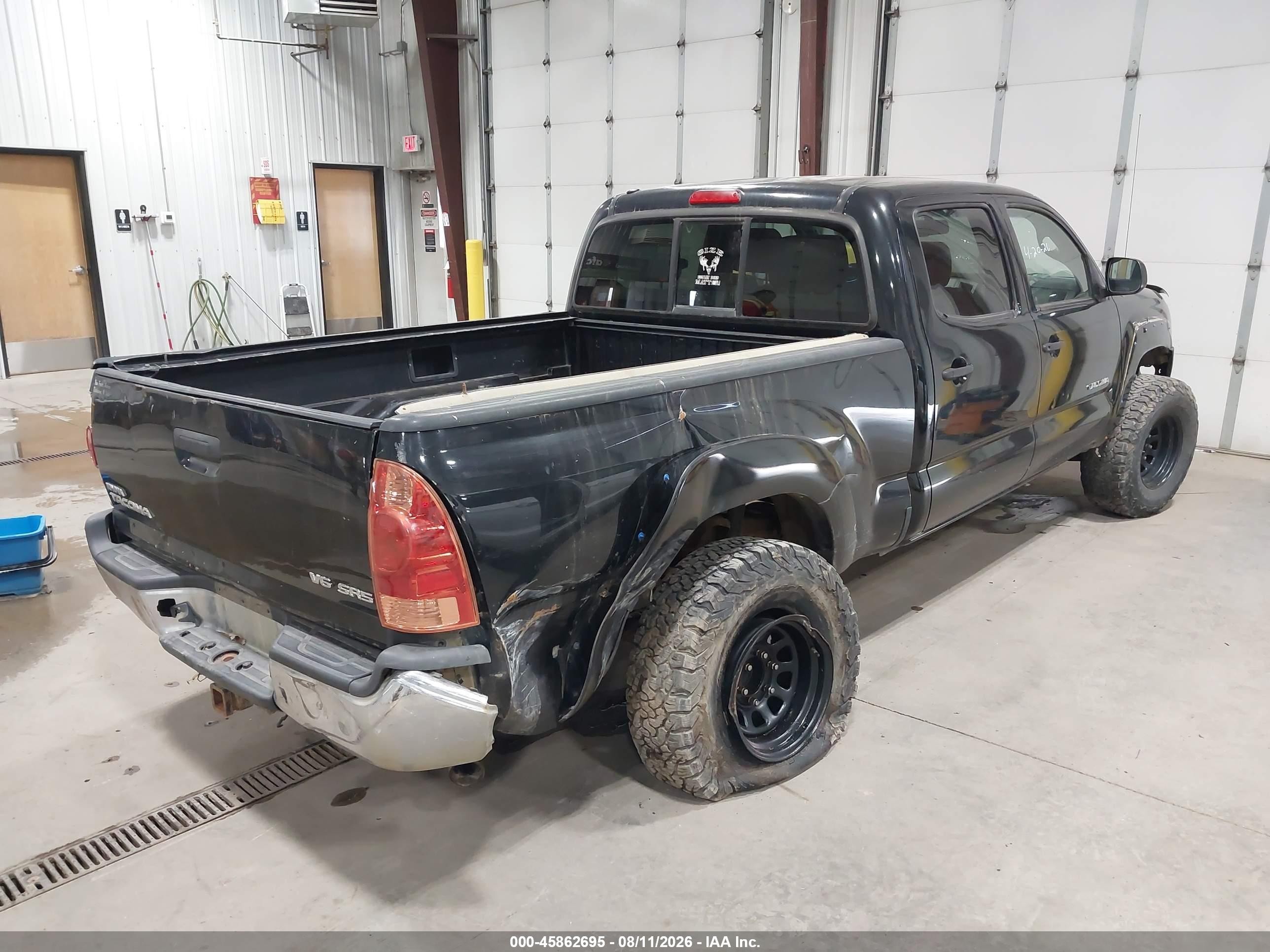 2007 Toyota Tacoma Base V6 Black vin: 5TEMU52N87Z362616