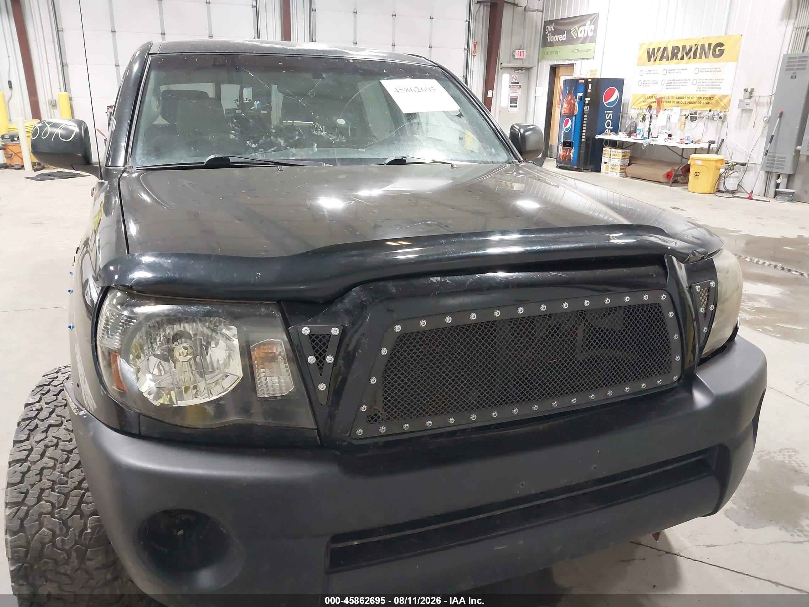 2007 Toyota Tacoma Base V6 Black vin: 5TEMU52N87Z362616