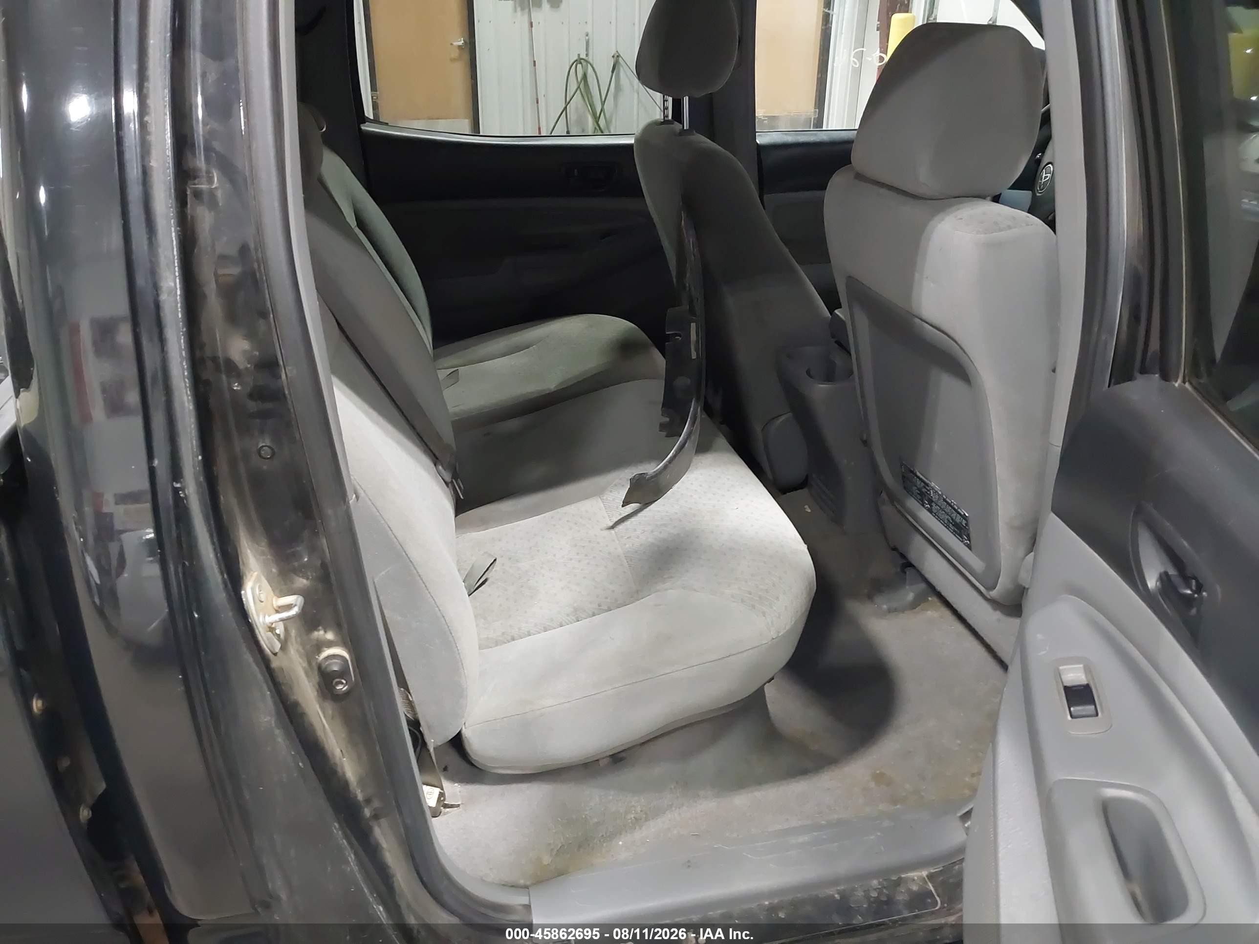 2007 Toyota Tacoma Base V6 Black vin: 5TEMU52N87Z362616