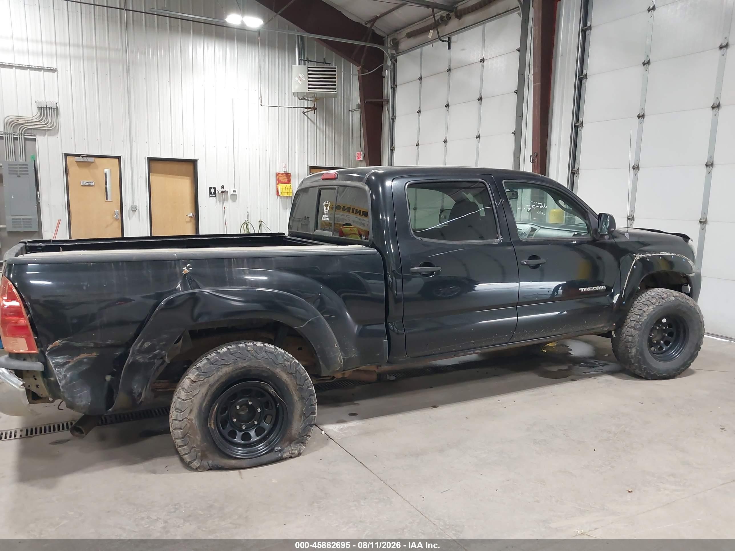 2007 Toyota Tacoma Base V6 Black vin: 5TEMU52N87Z362616