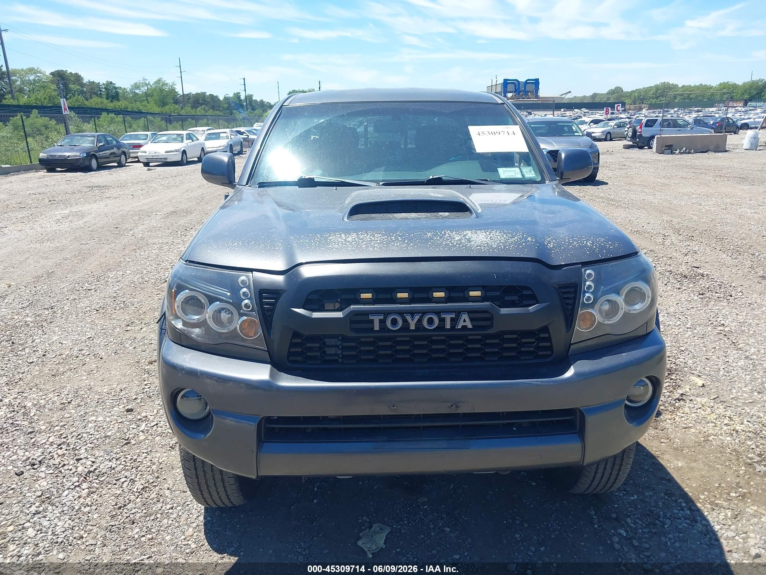 2009 Toyota Tacoma Base V6 Серый vin: 5TEMU52N89Z611287