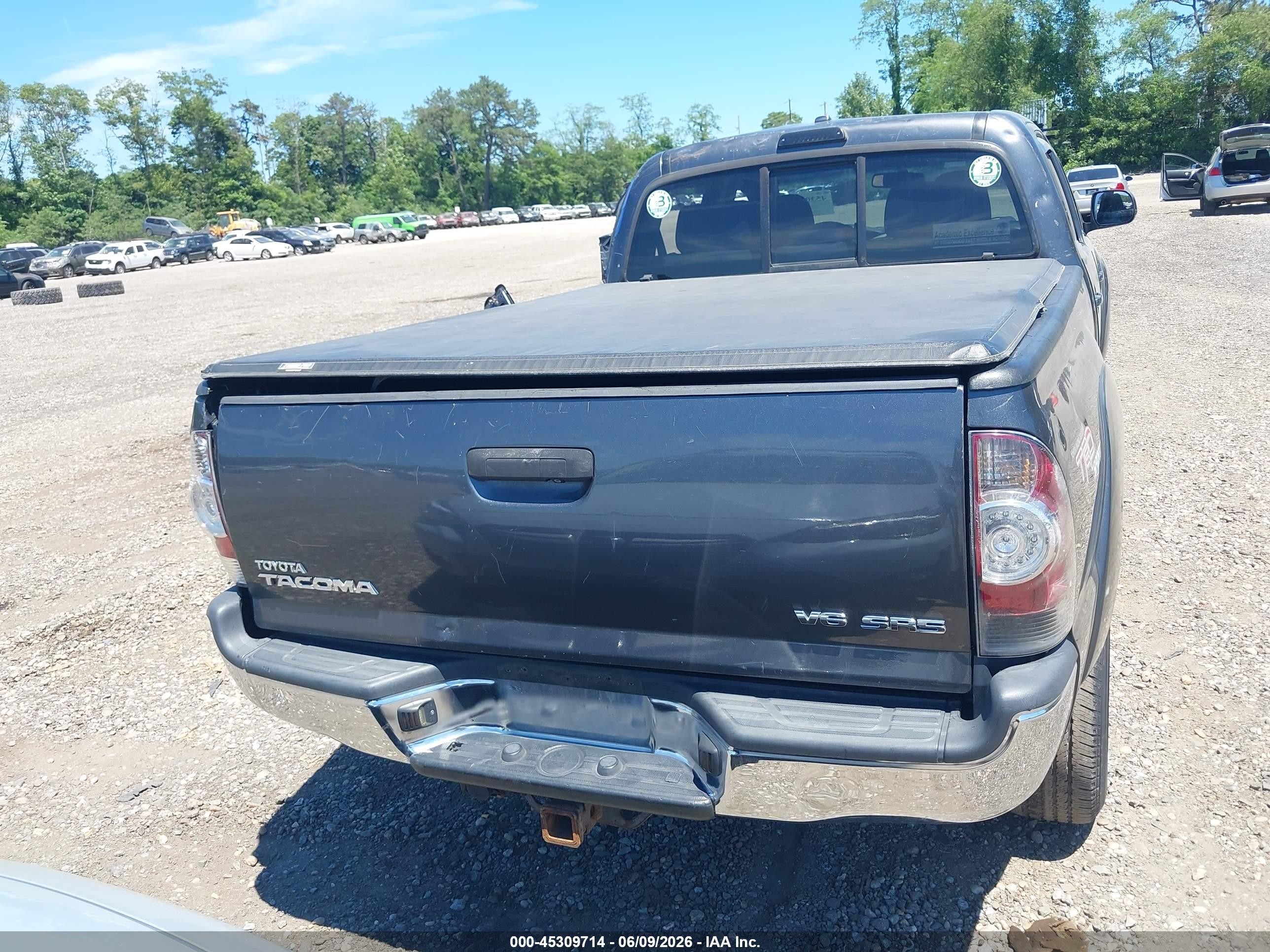 2009 Toyota Tacoma Base V6 Серый vin: 5TEMU52N89Z611287
