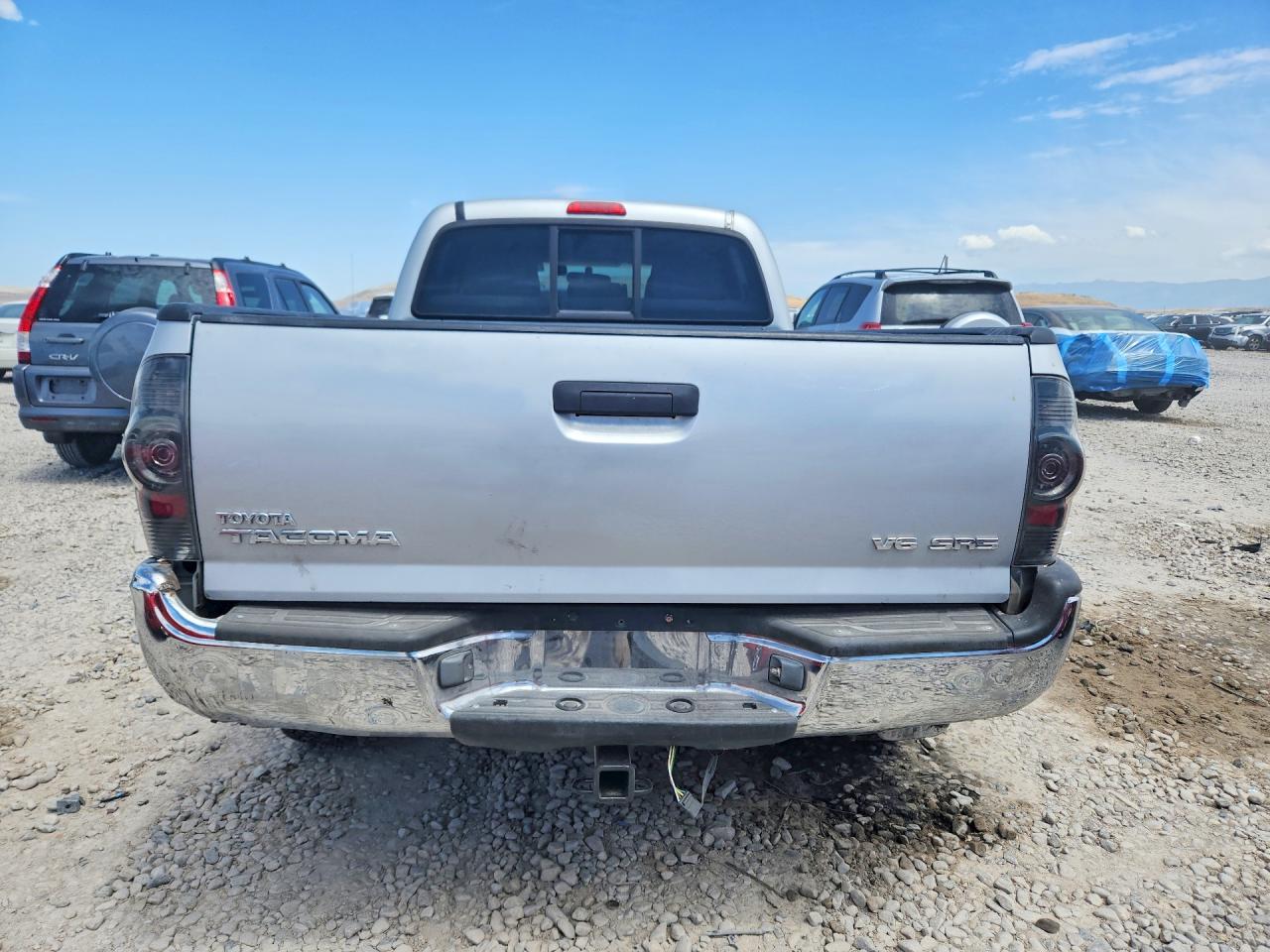 2005 Toyota Tacoma Double Cab Long Bed Silver vin: 5TEMU52N95Z084385