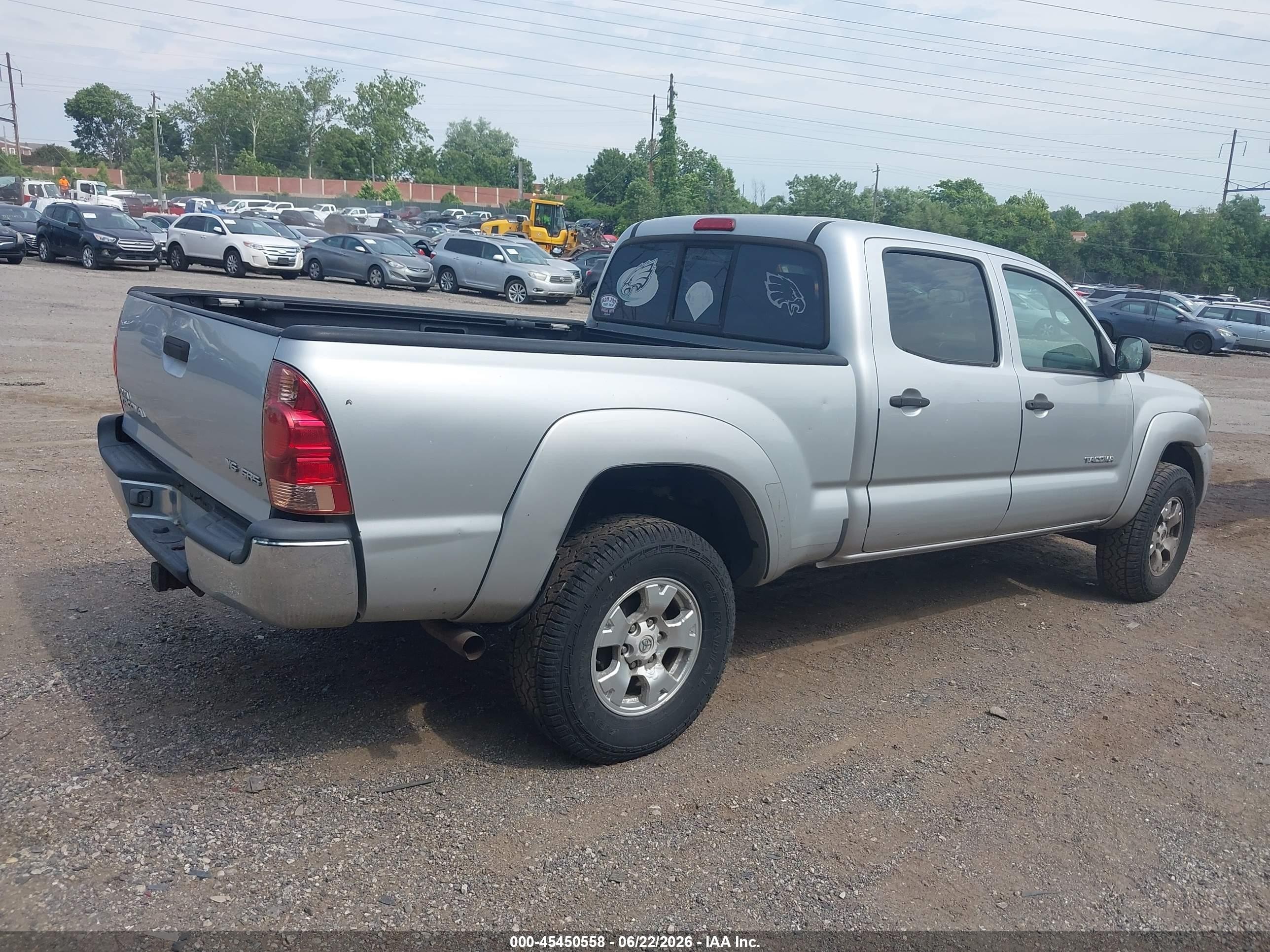 2006 Toyota Tacoma Base V6 Silver vin: 5TEMU52N96Z225358
