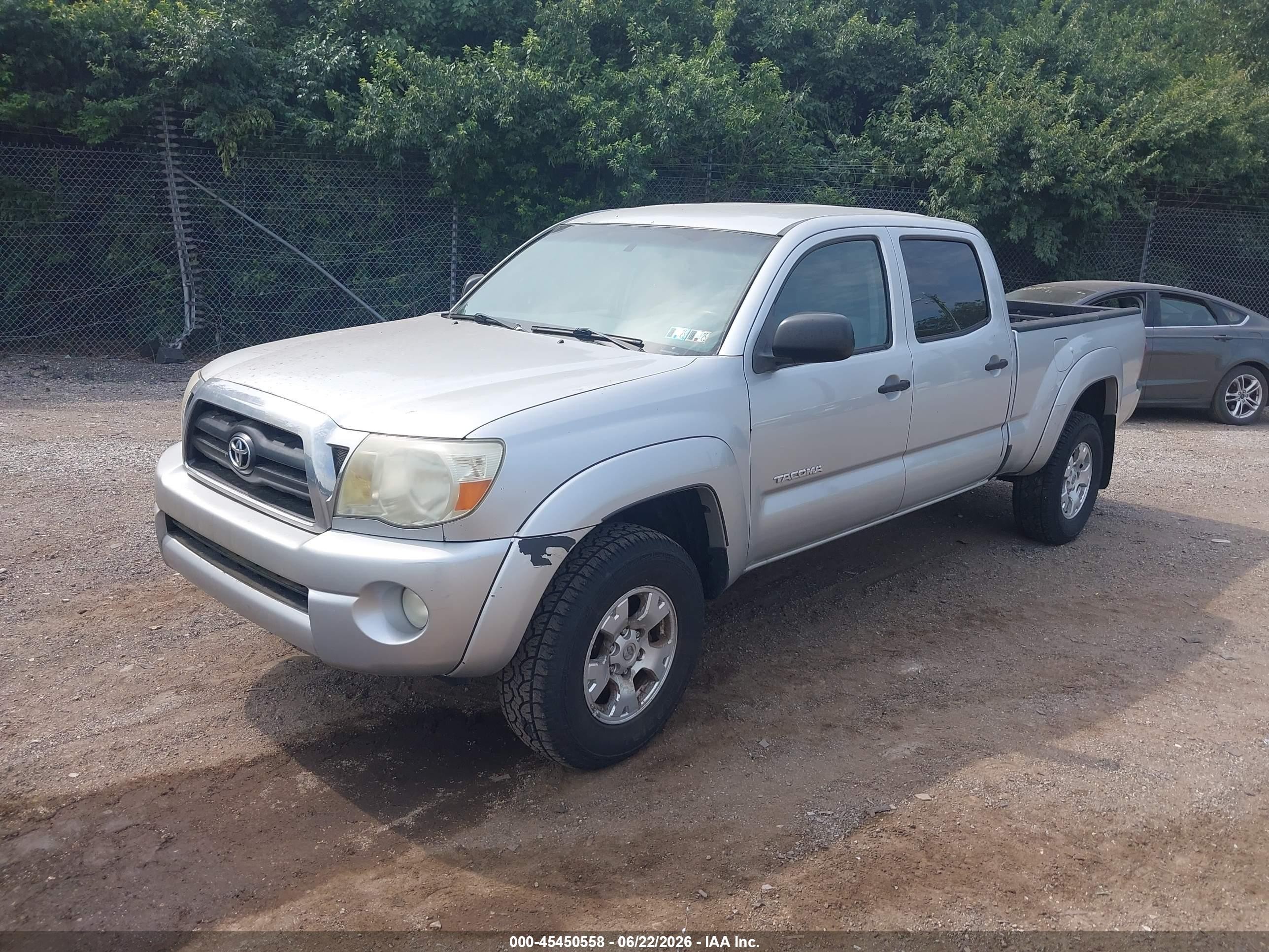 2006 Toyota Tacoma Base V6 Silver vin: 5TEMU52N96Z225358