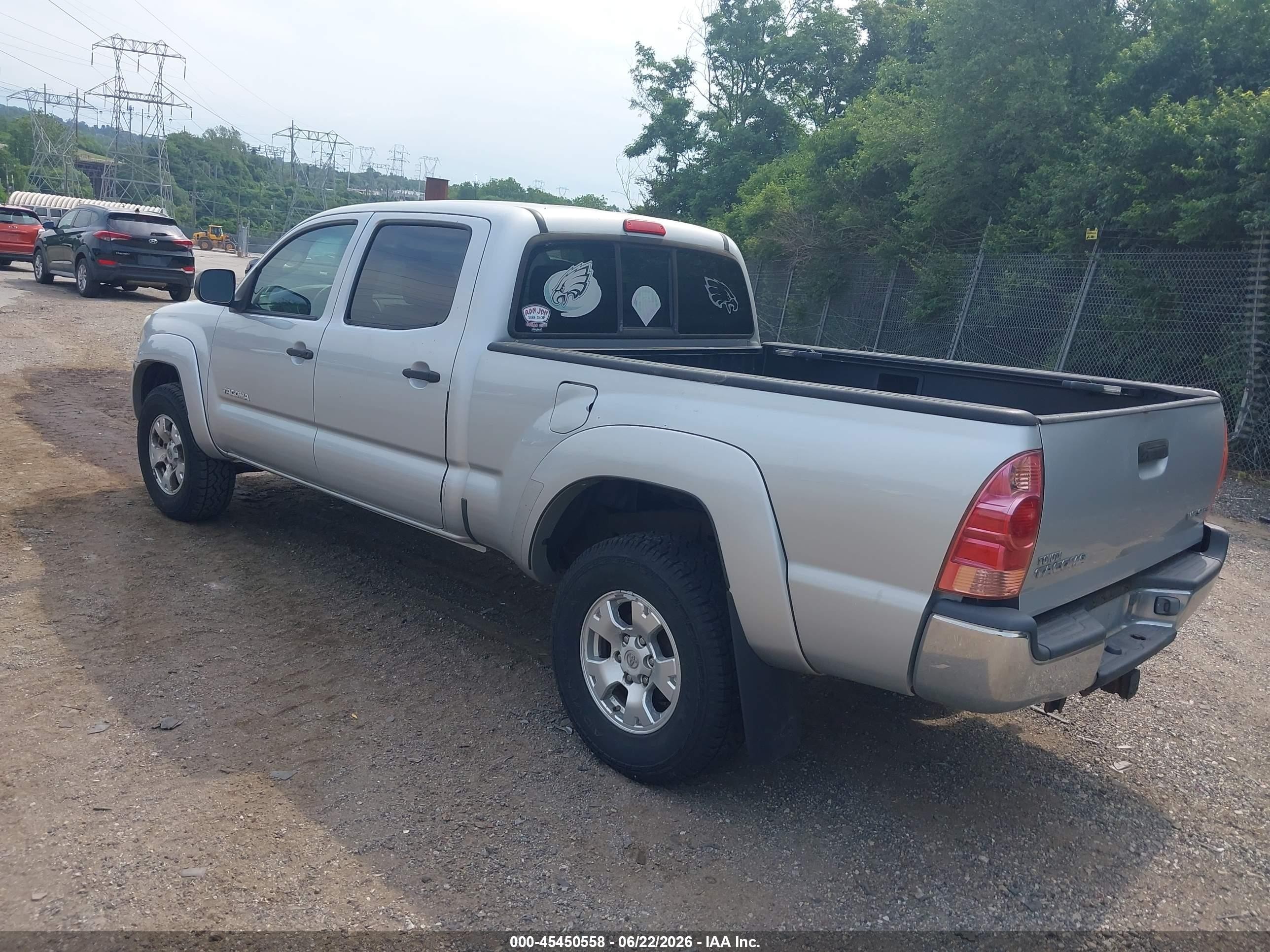 2006 Toyota Tacoma Base V6 Silver vin: 5TEMU52N96Z225358