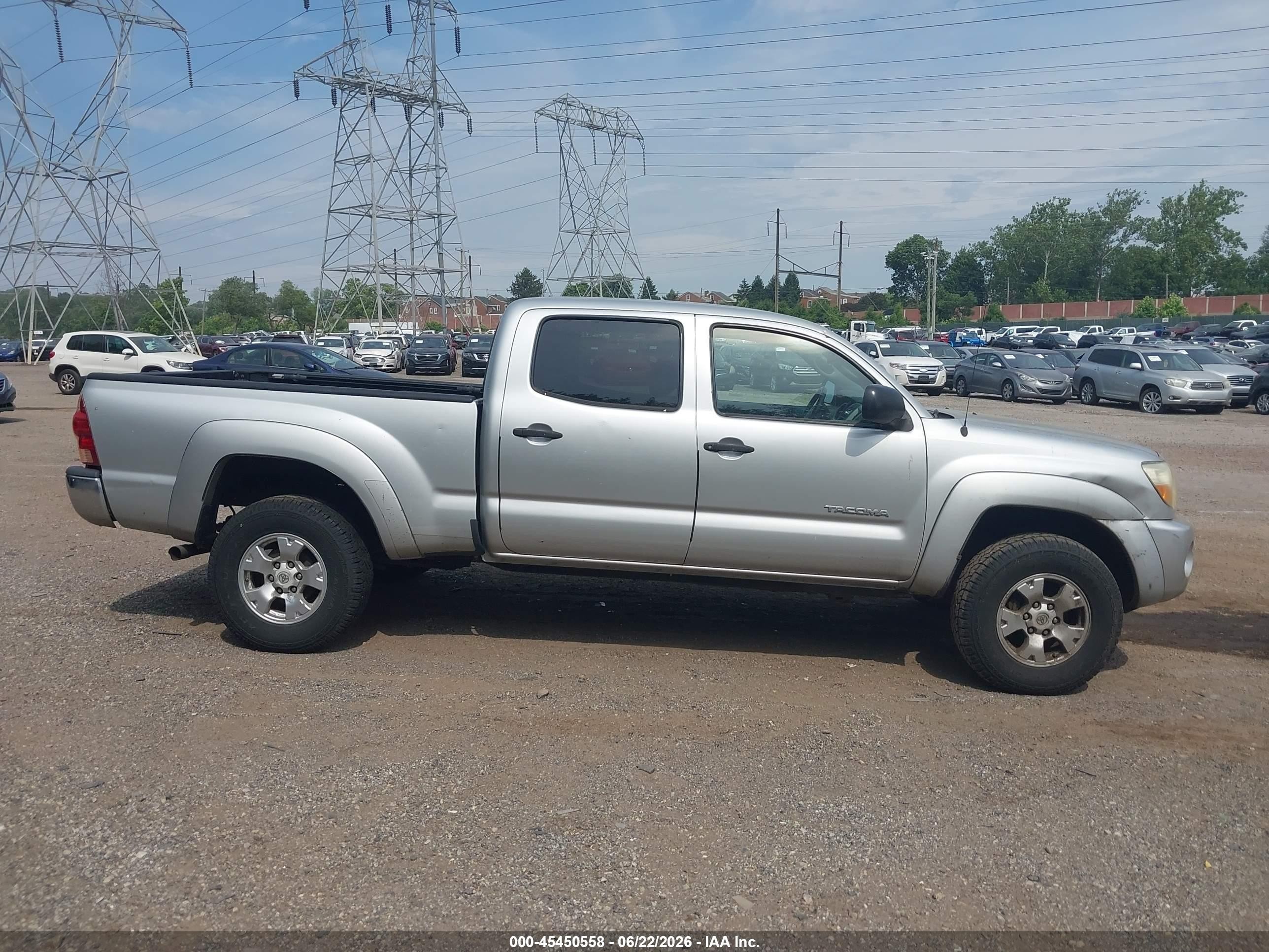 2006 Toyota Tacoma Base V6 Silver vin: 5TEMU52N96Z225358