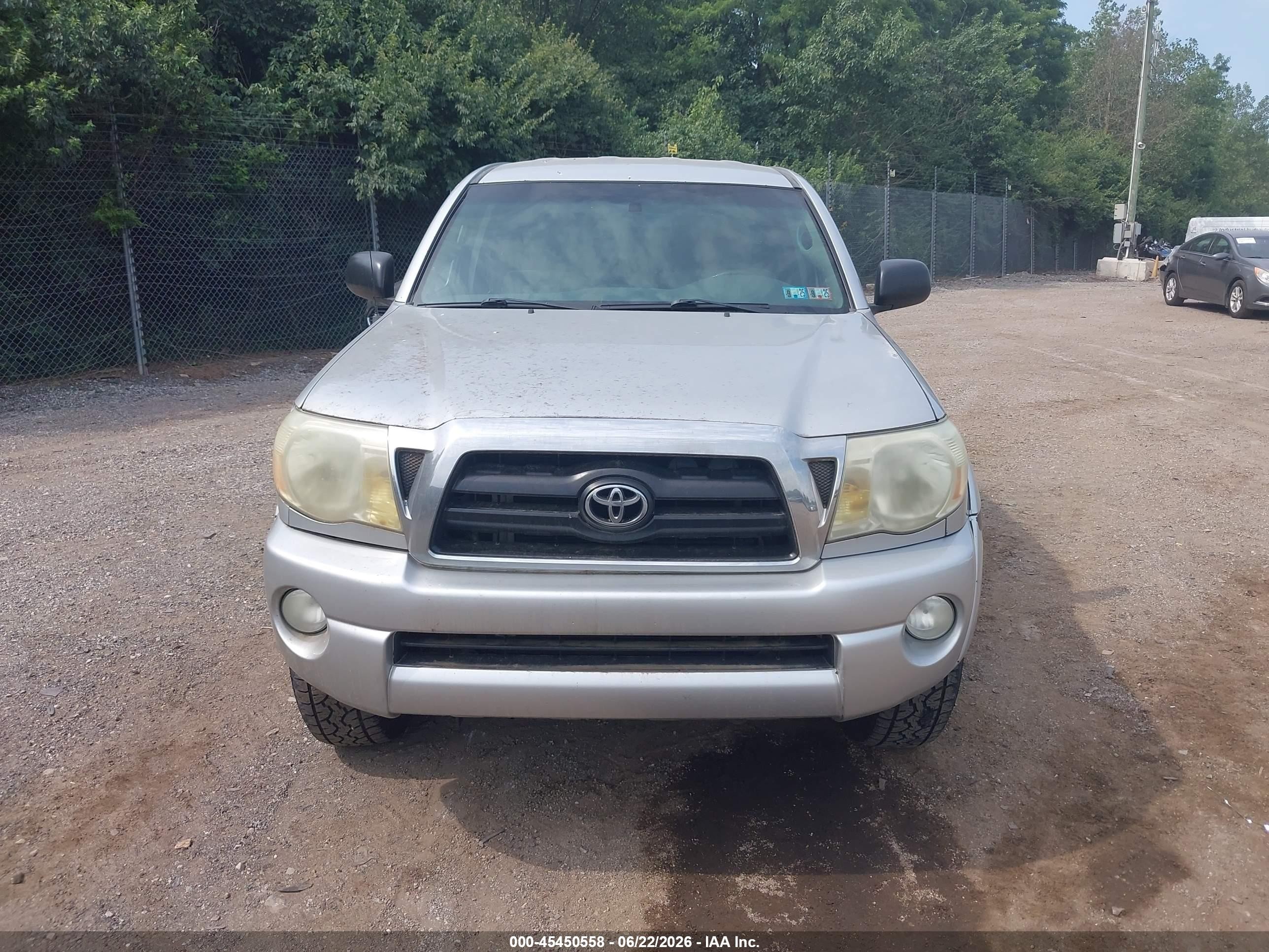 2006 Toyota Tacoma Base V6 Silver vin: 5TEMU52N96Z225358