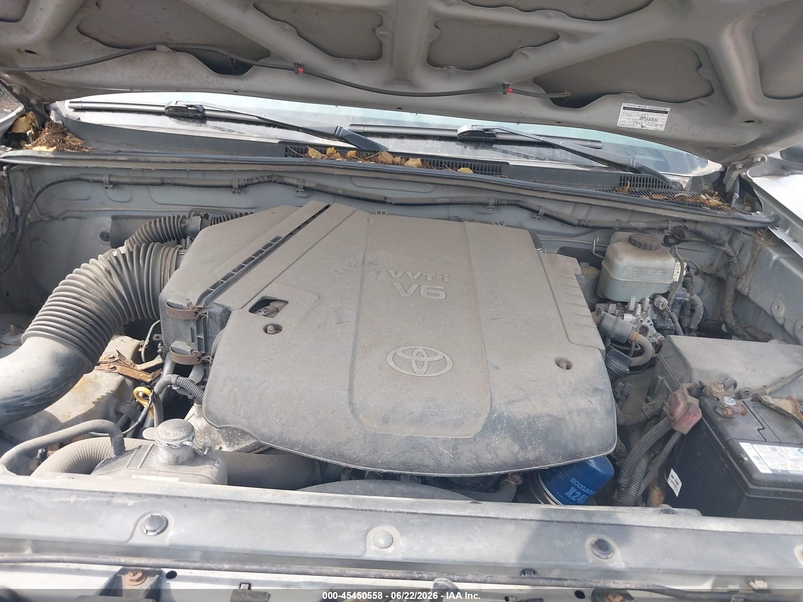 2006 Toyota Tacoma Base V6 Silver vin: 5TEMU52N96Z225358