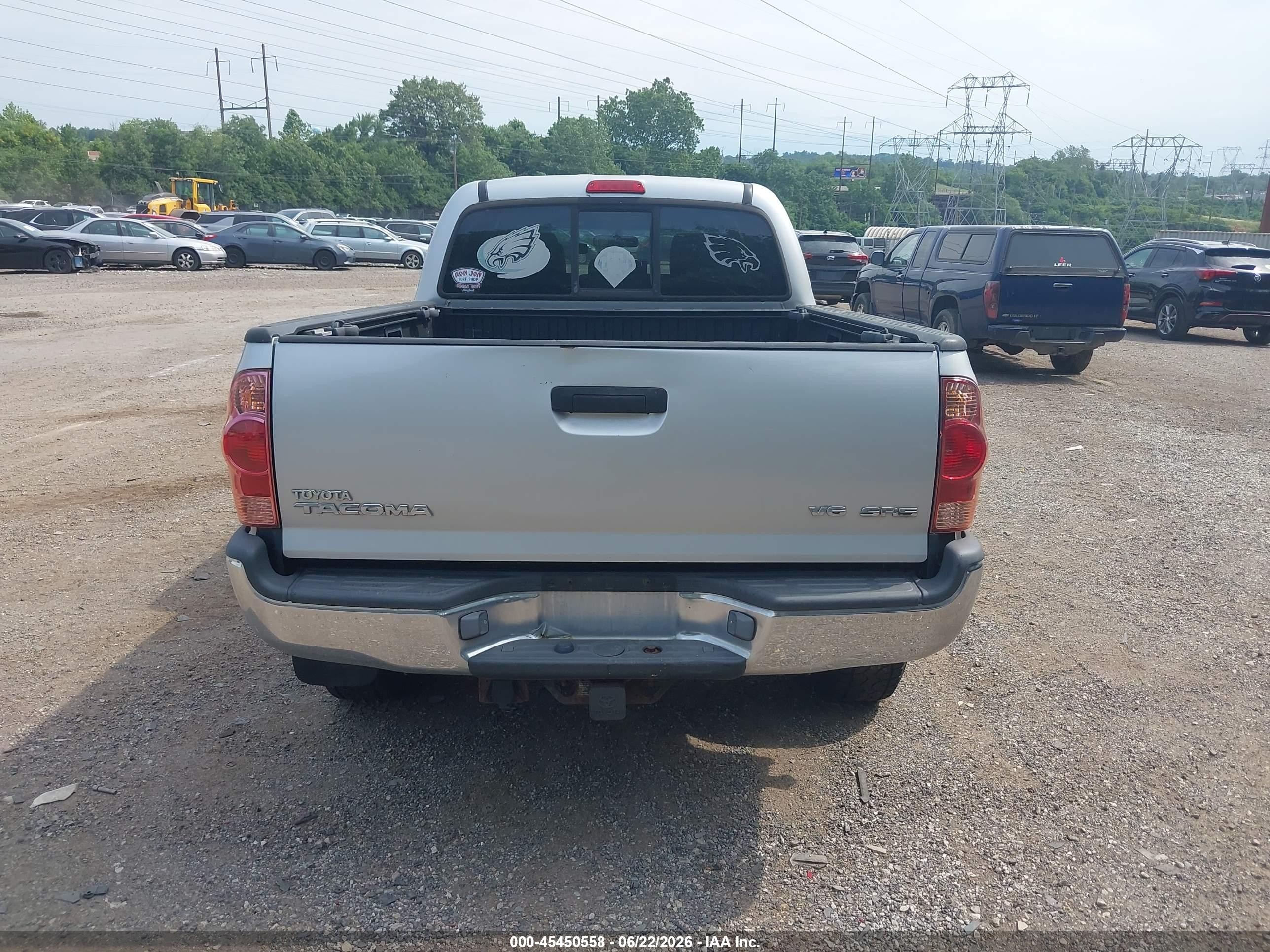 2006 Toyota Tacoma Base V6 Silver vin: 5TEMU52N96Z225358