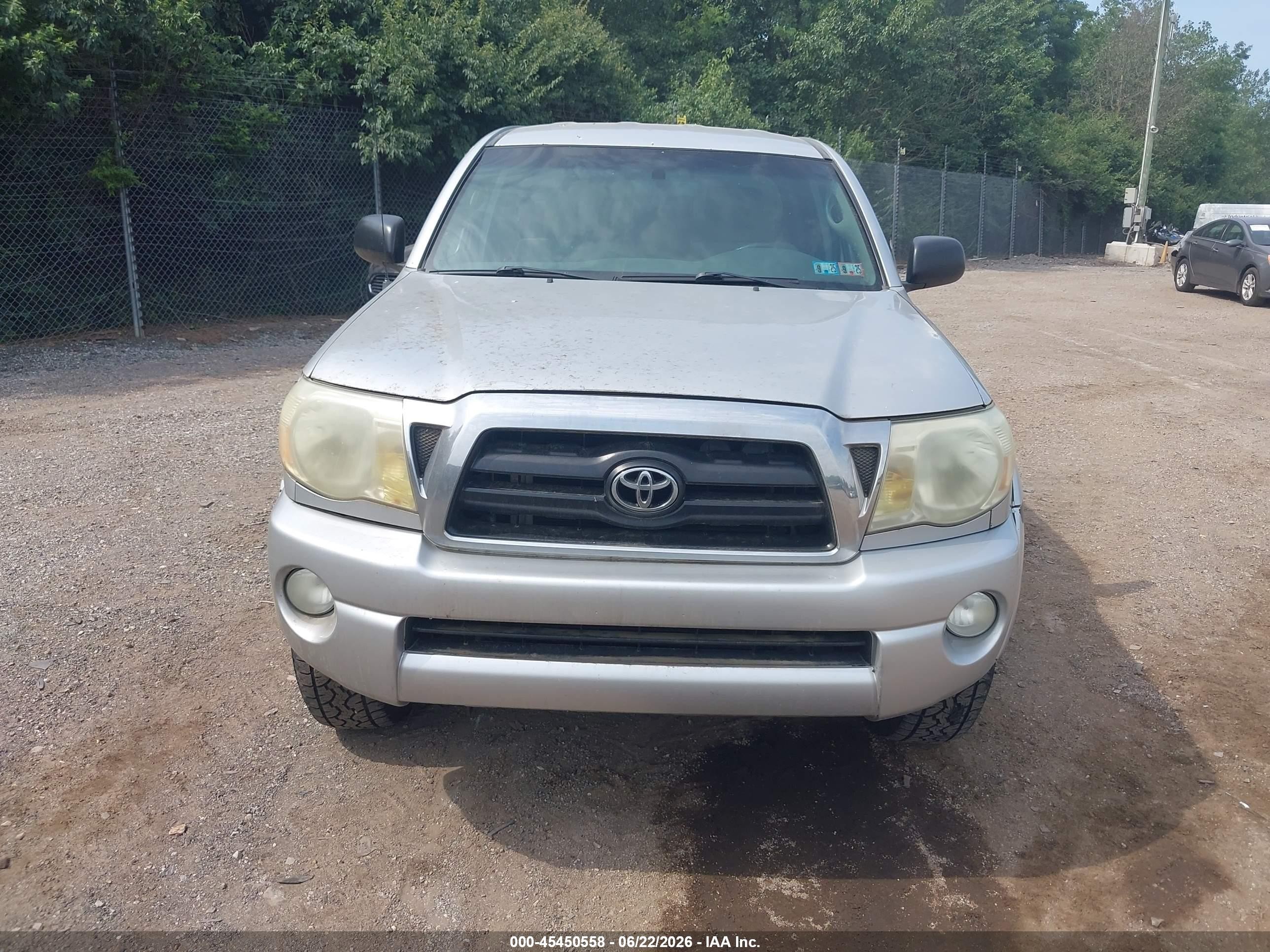 2006 Toyota Tacoma Base V6 Silver vin: 5TEMU52N96Z225358