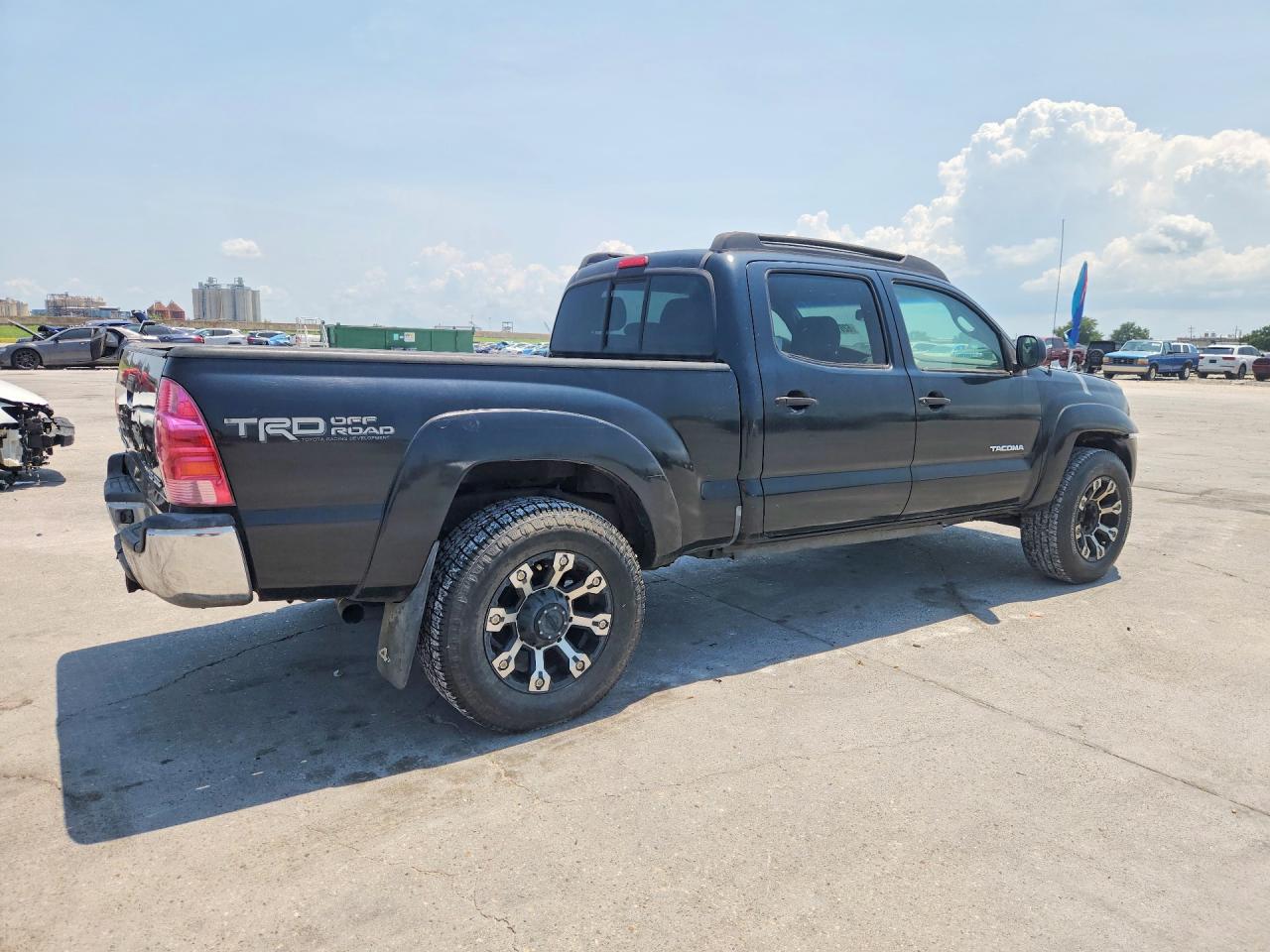 2007 Toyota Tacoma Double Cab Long Bed Black vin: 5TEMU52N97Z333710