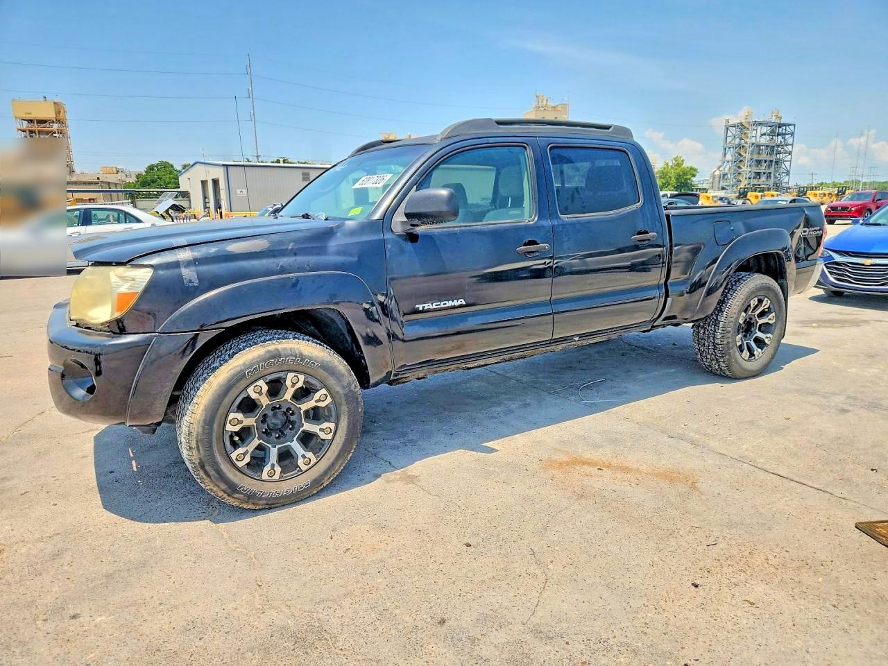 2007 Toyota Tacoma Double Cab Long Bed Black vin: 5TEMU52N97Z333710