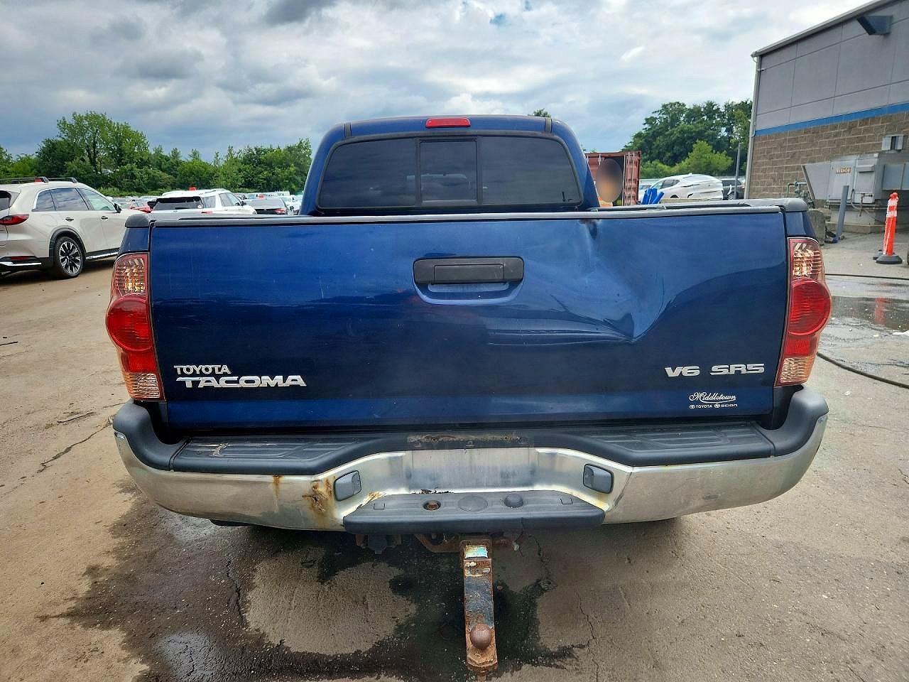 2007 Toyota Tacoma Double Cab Long Bed Blue vin: 5TEMU52N97Z370515