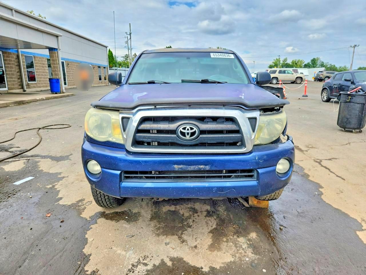 2007 Toyota Tacoma Double Cab Long Bed Blue vin: 5TEMU52N97Z370515