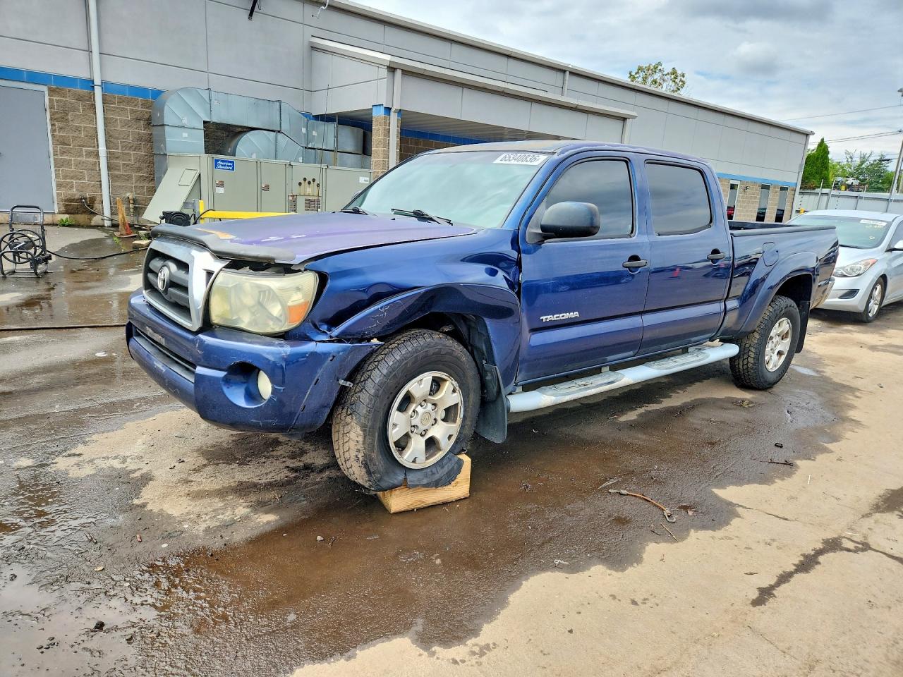 2007 Toyota Tacoma Double Cab Long Bed Blue vin: 5TEMU52N97Z370515