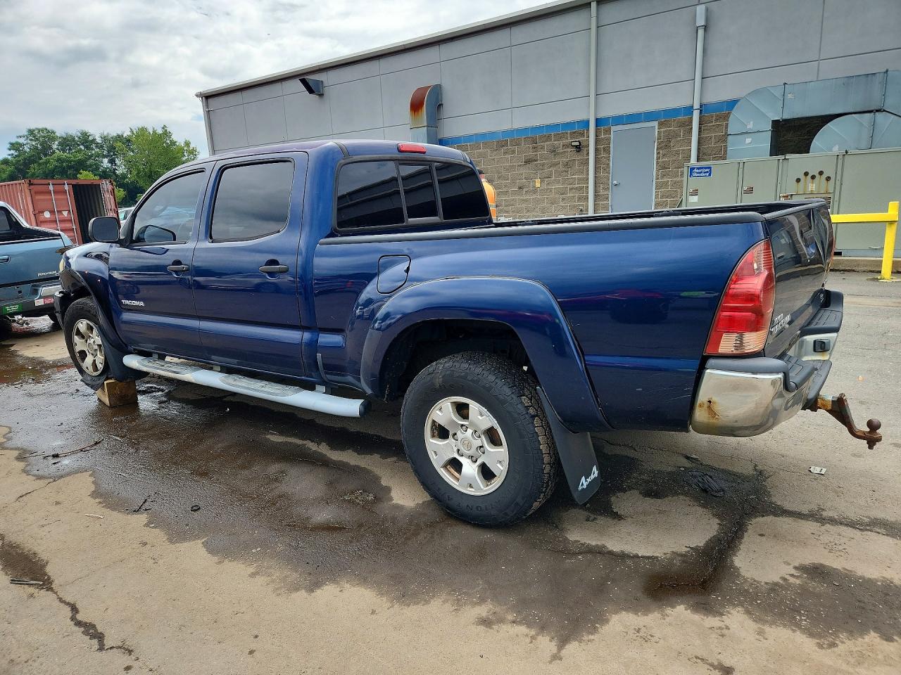 2007 Toyota Tacoma Double Cab Long Bed Blue vin: 5TEMU52N97Z370515