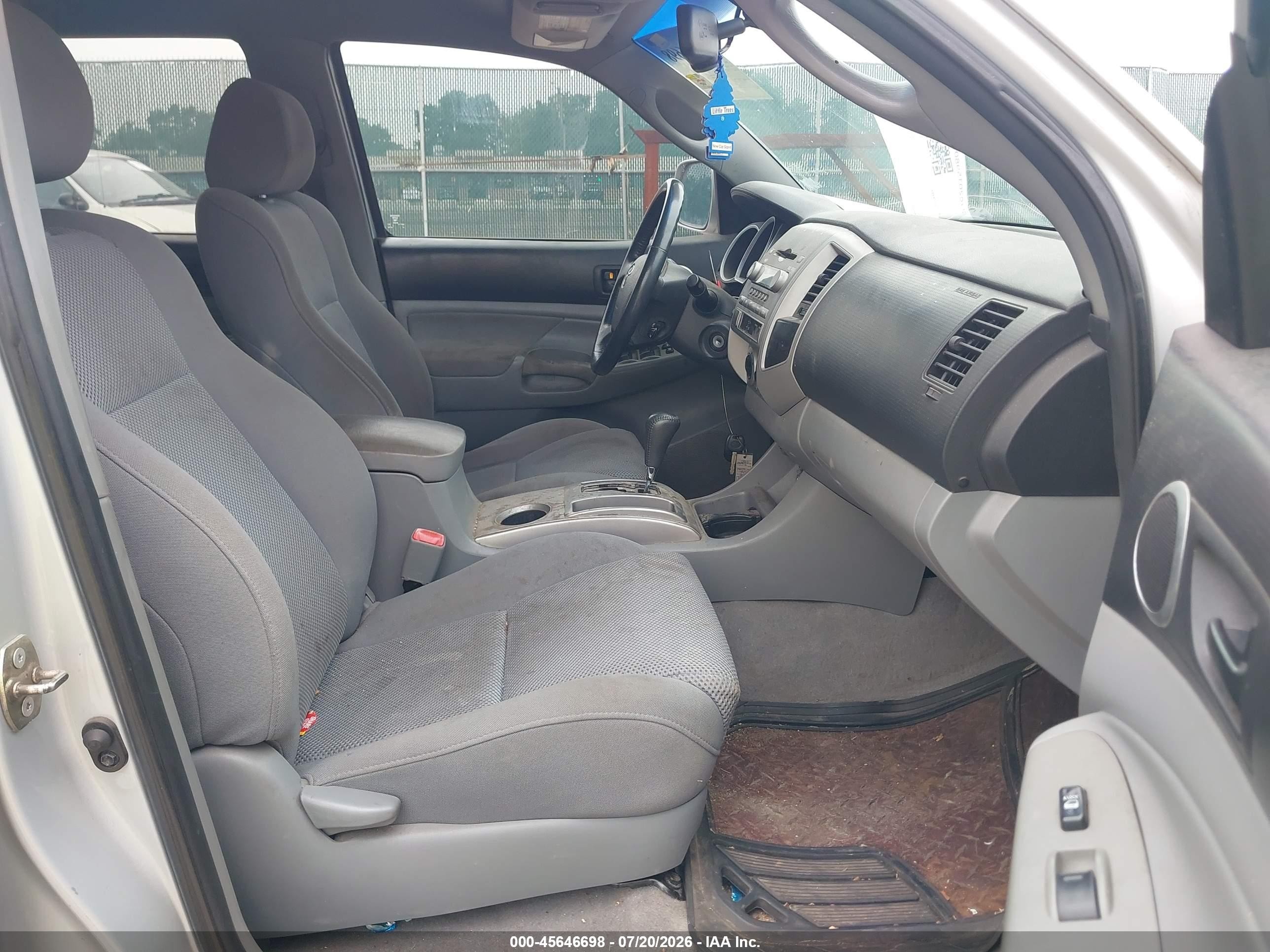 2008 Toyota Tacoma Base V6 Silver vin: 5TEMU52N98Z512394