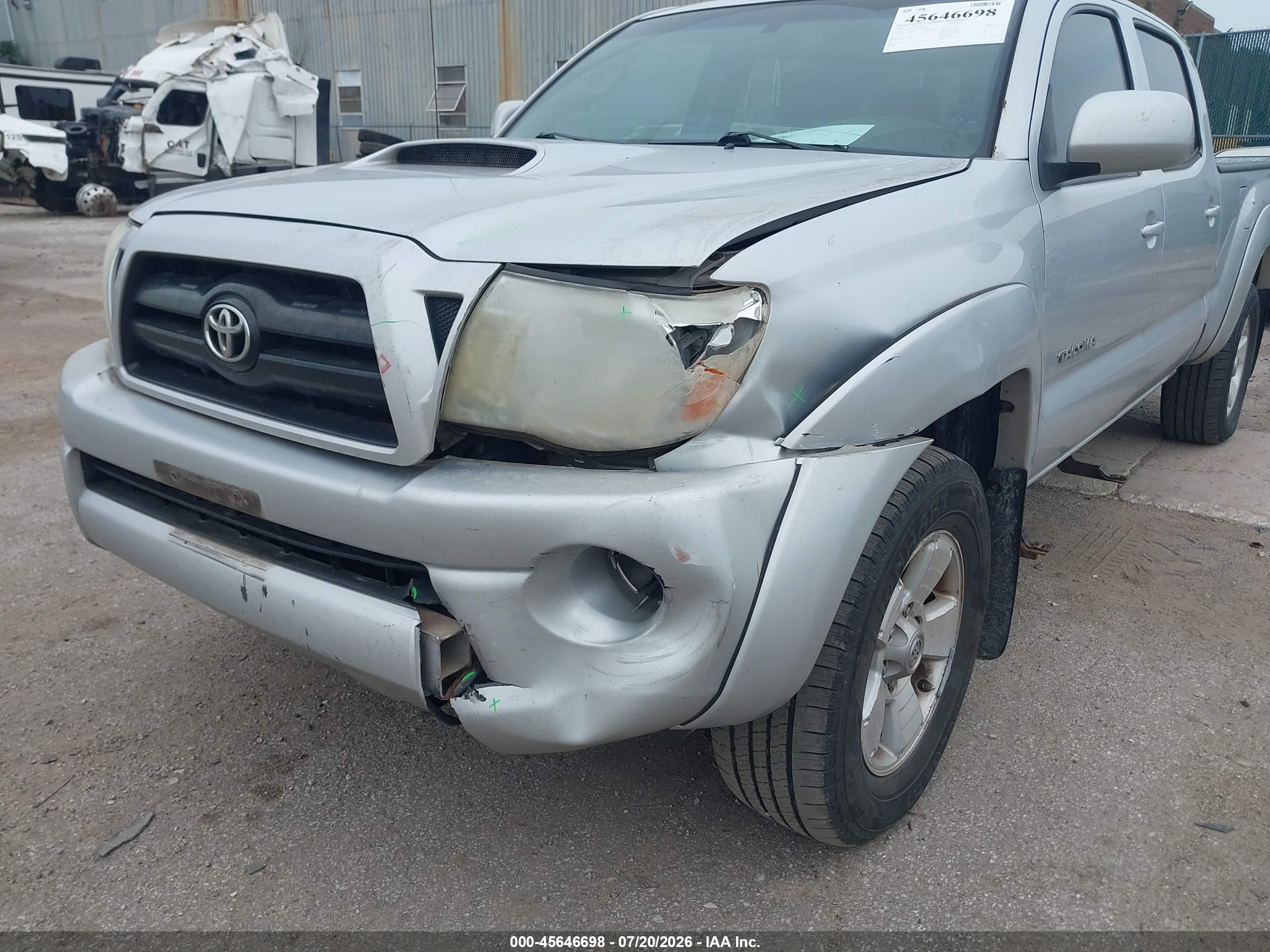 2008 Toyota Tacoma Base V6 Silver vin: 5TEMU52N98Z512394