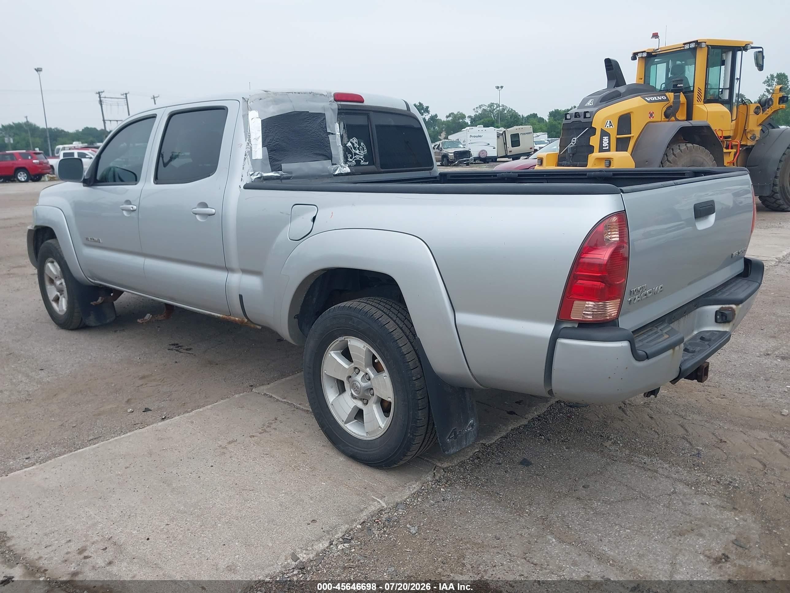 2008 Toyota Tacoma Base V6 Silver vin: 5TEMU52N98Z512394