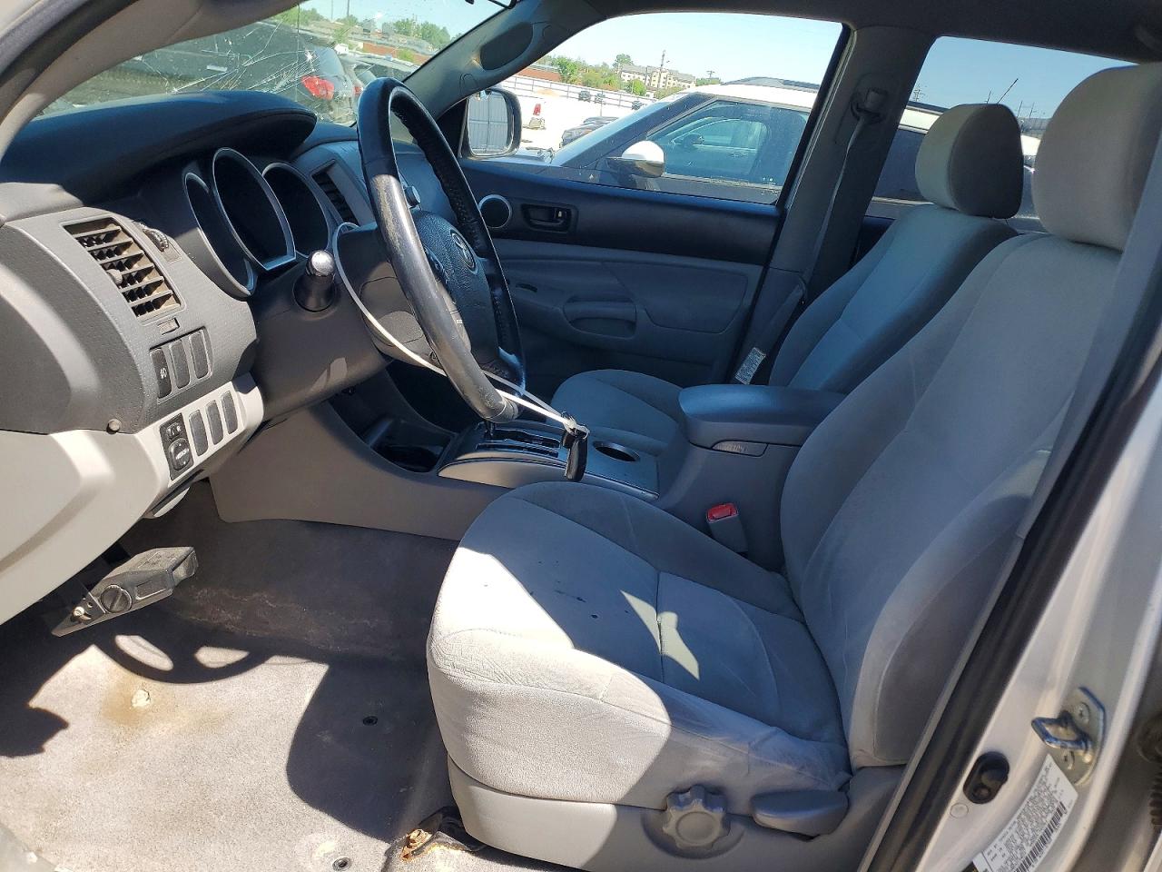 2005 Toyota Tacoma Double Cab Long Bed Silver vin: 5TEMU52NX5Z110623