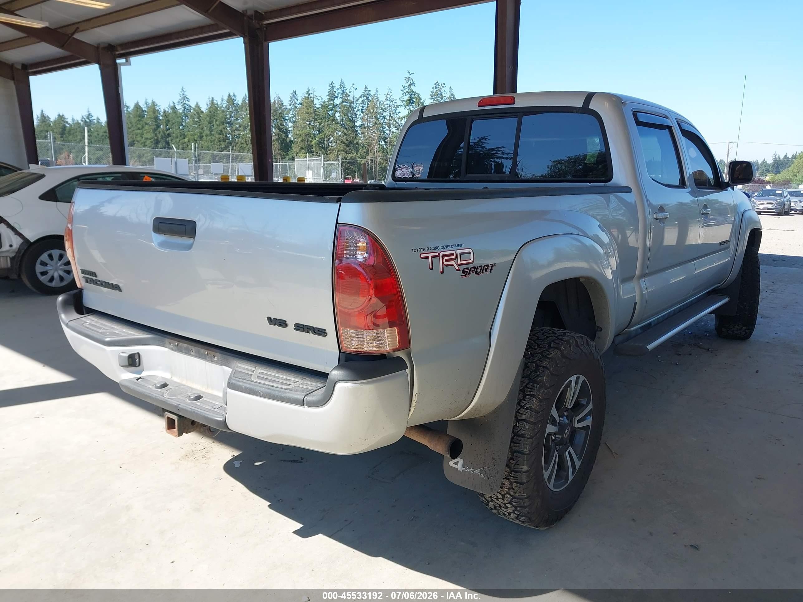2006 Toyota Tacoma Base V6 Silver vin: 5TEMU52NX6Z147950