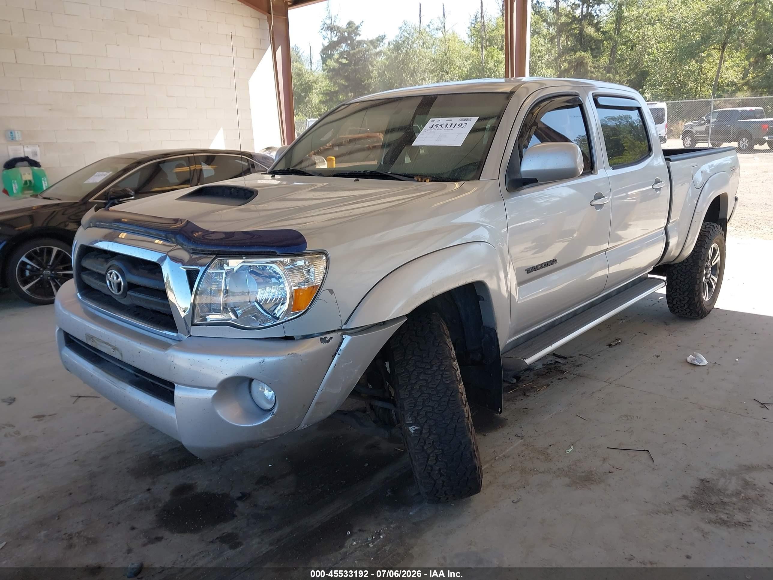 2006 Toyota Tacoma Base V6 Silver vin: 5TEMU52NX6Z147950