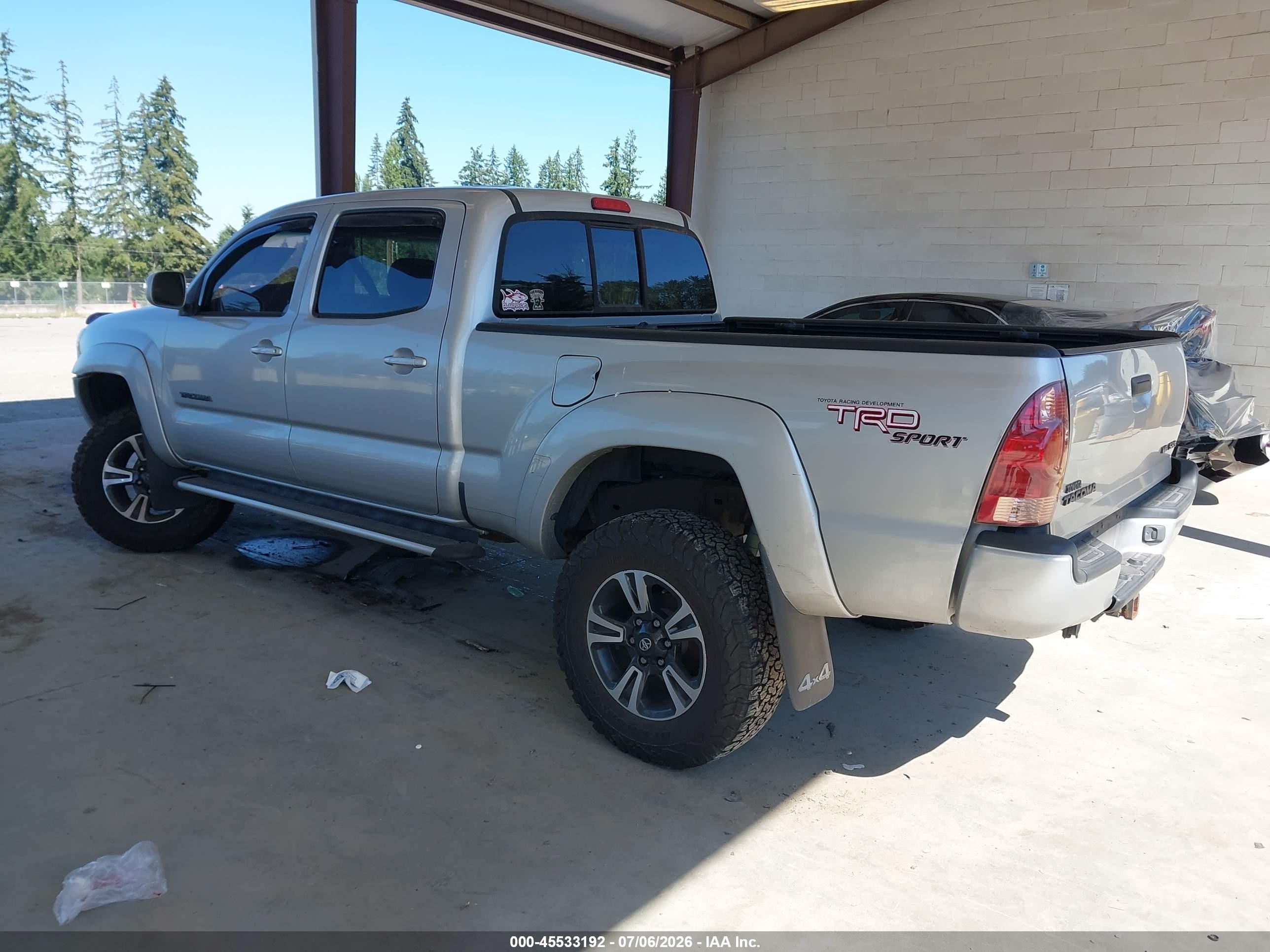 2006 Toyota Tacoma Base V6 Silver vin: 5TEMU52NX6Z147950