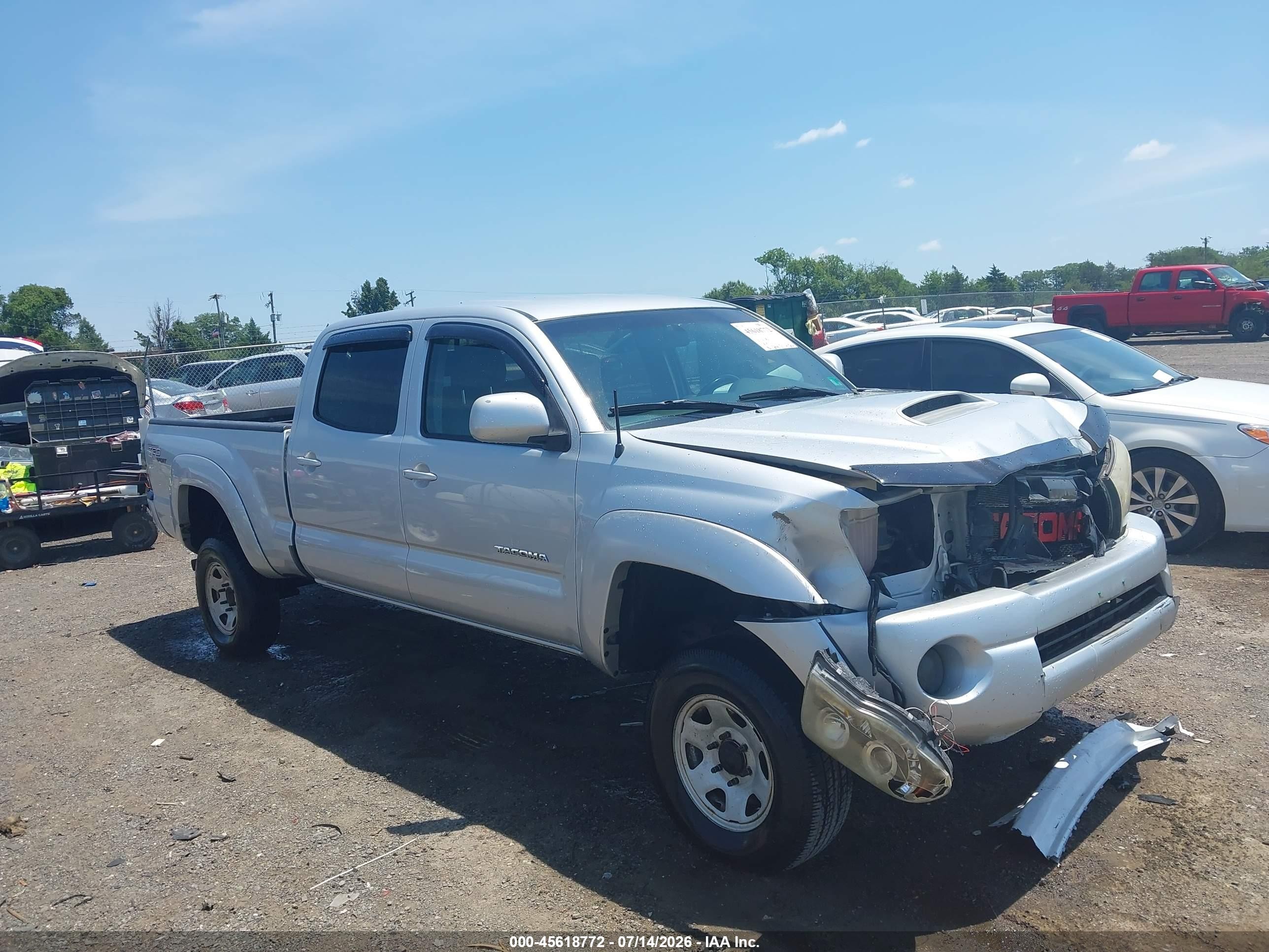 2006 Toyota Tacoma Base V6 Silver vin: 5TEMU52NX6Z201246