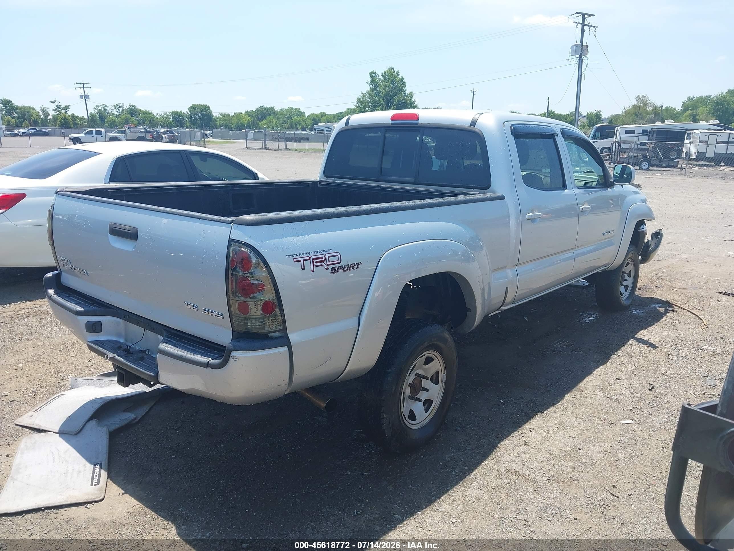 2006 Toyota Tacoma Base V6 Silver vin: 5TEMU52NX6Z201246