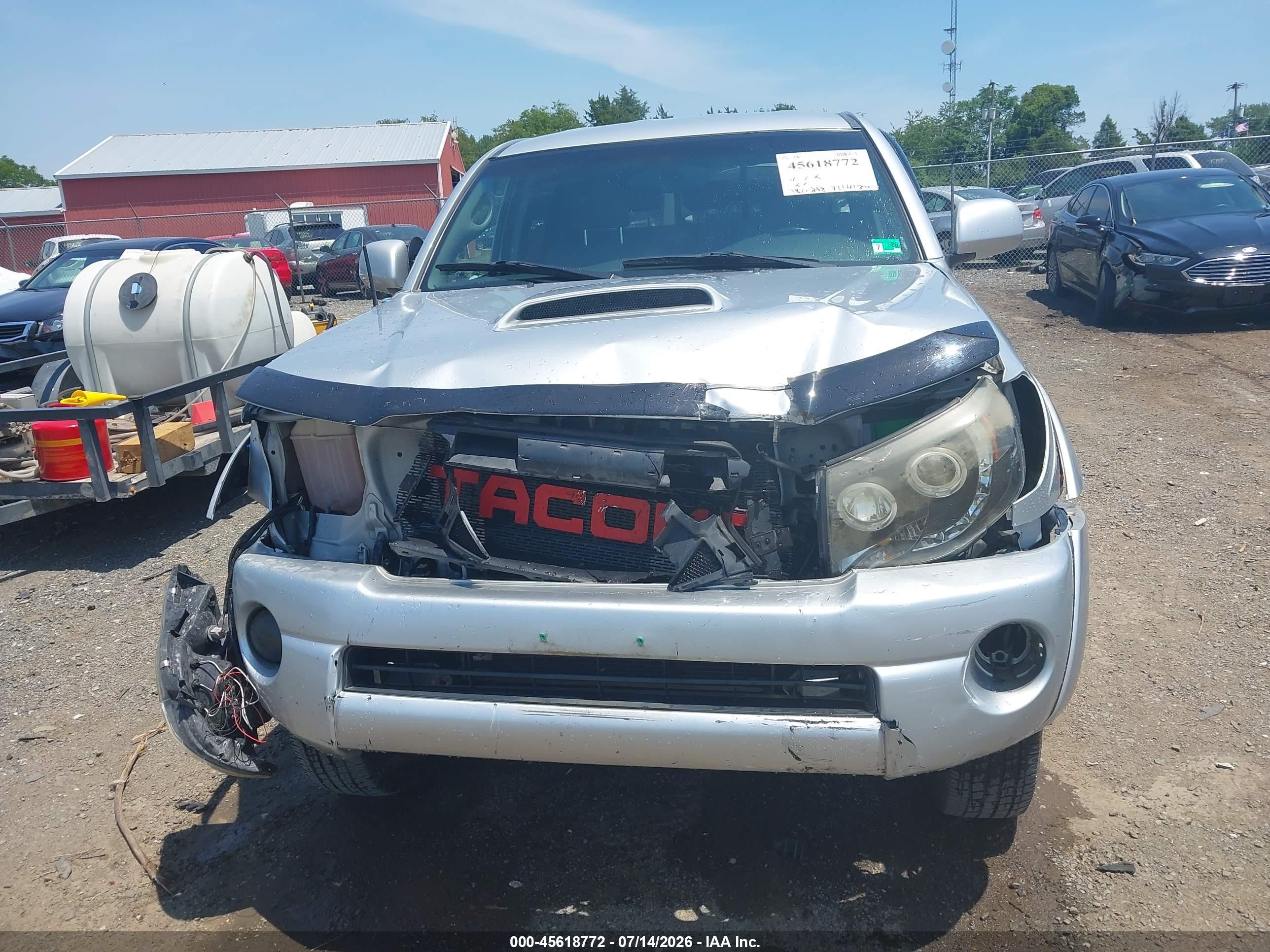 2006 Toyota Tacoma Base V6 Silver vin: 5TEMU52NX6Z201246