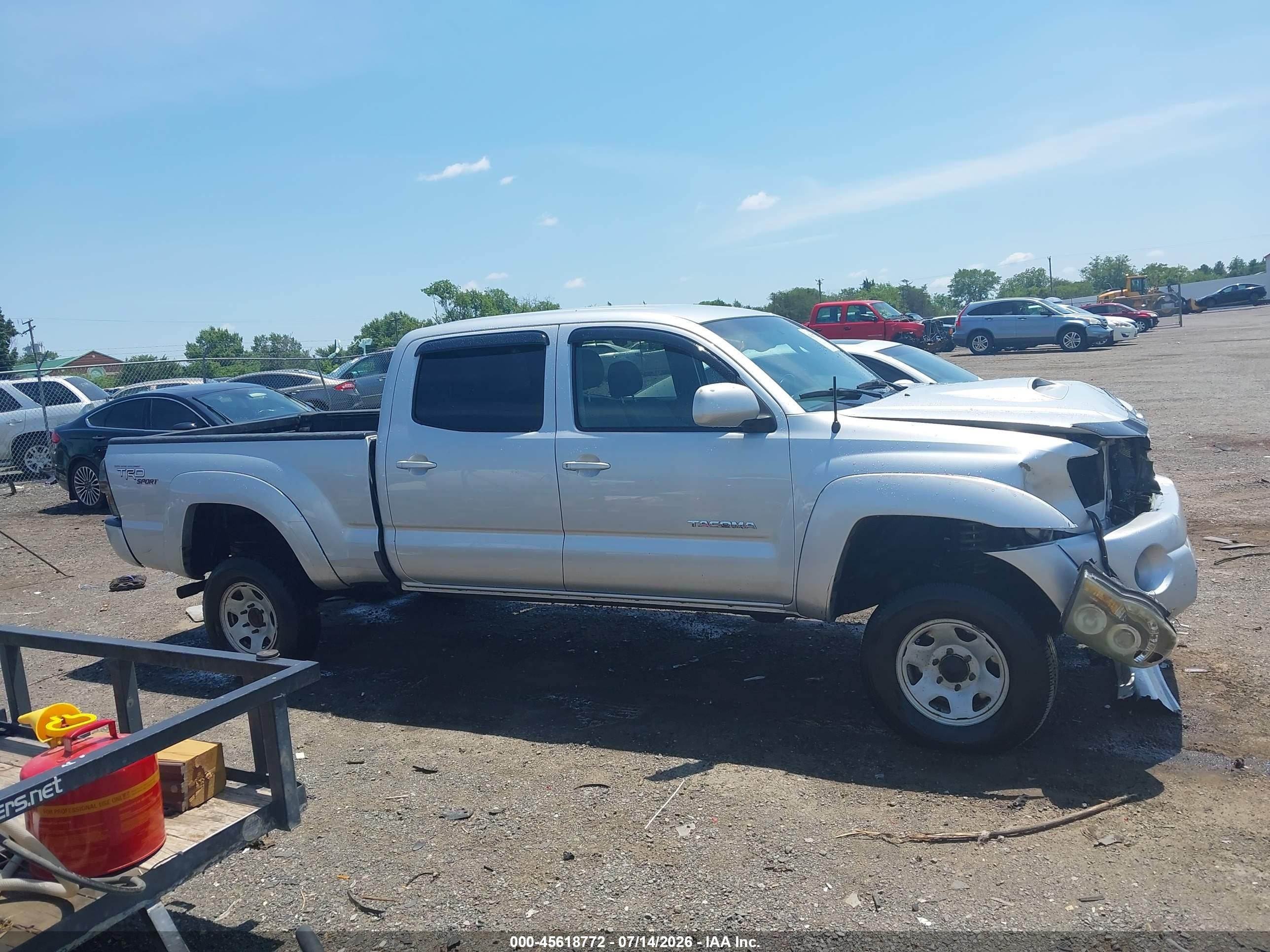 2006 Toyota Tacoma Base V6 Silver vin: 5TEMU52NX6Z201246