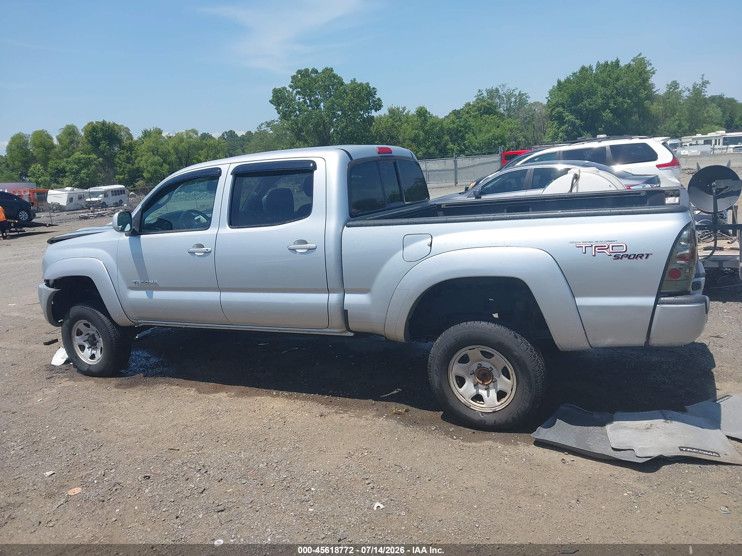 2006 Toyota Tacoma Base V6 Silver vin: 5TEMU52NX6Z201246