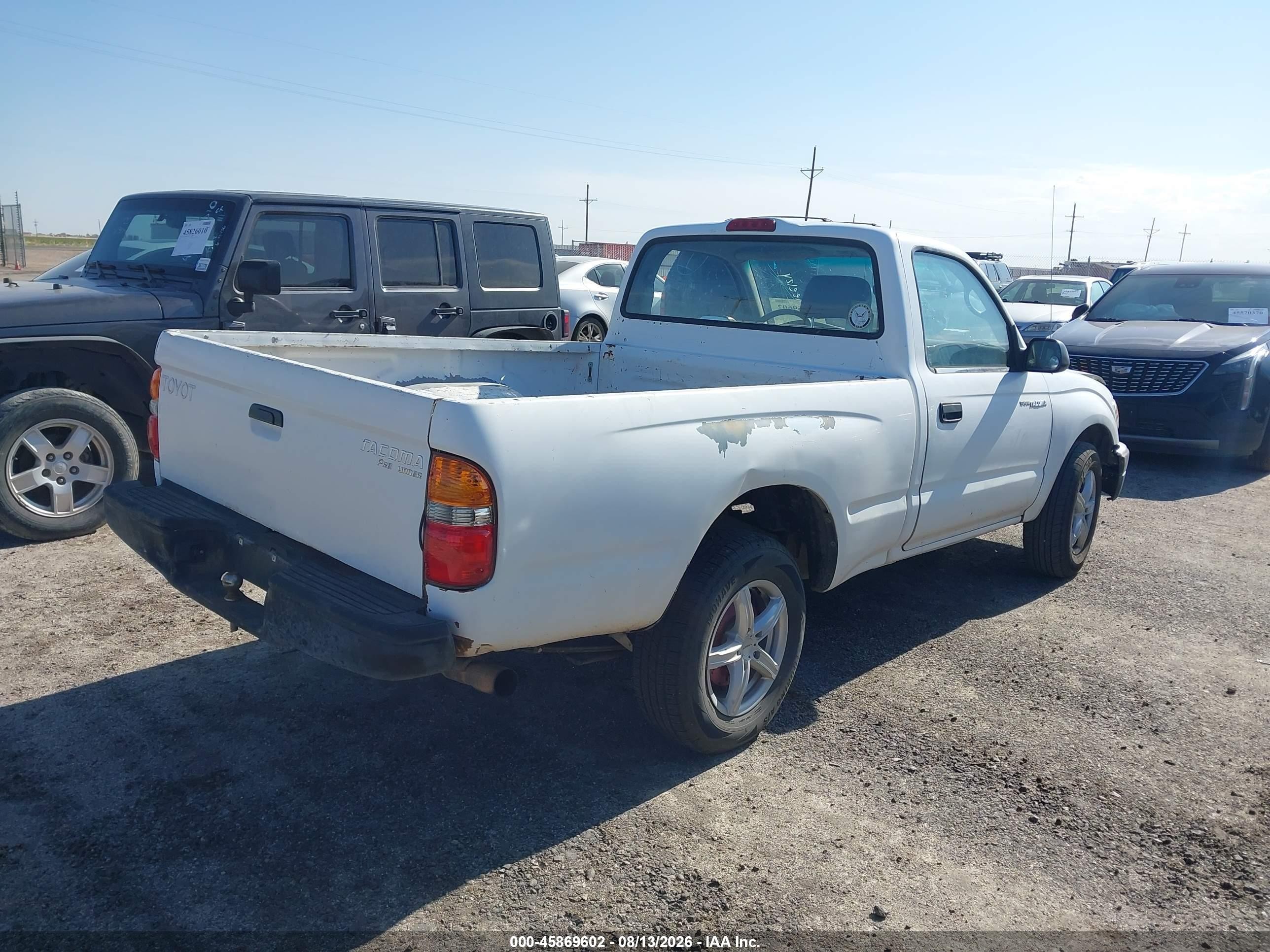 2001 Toyota Tacoma   Белый vin: 5TENL42N01Z822439