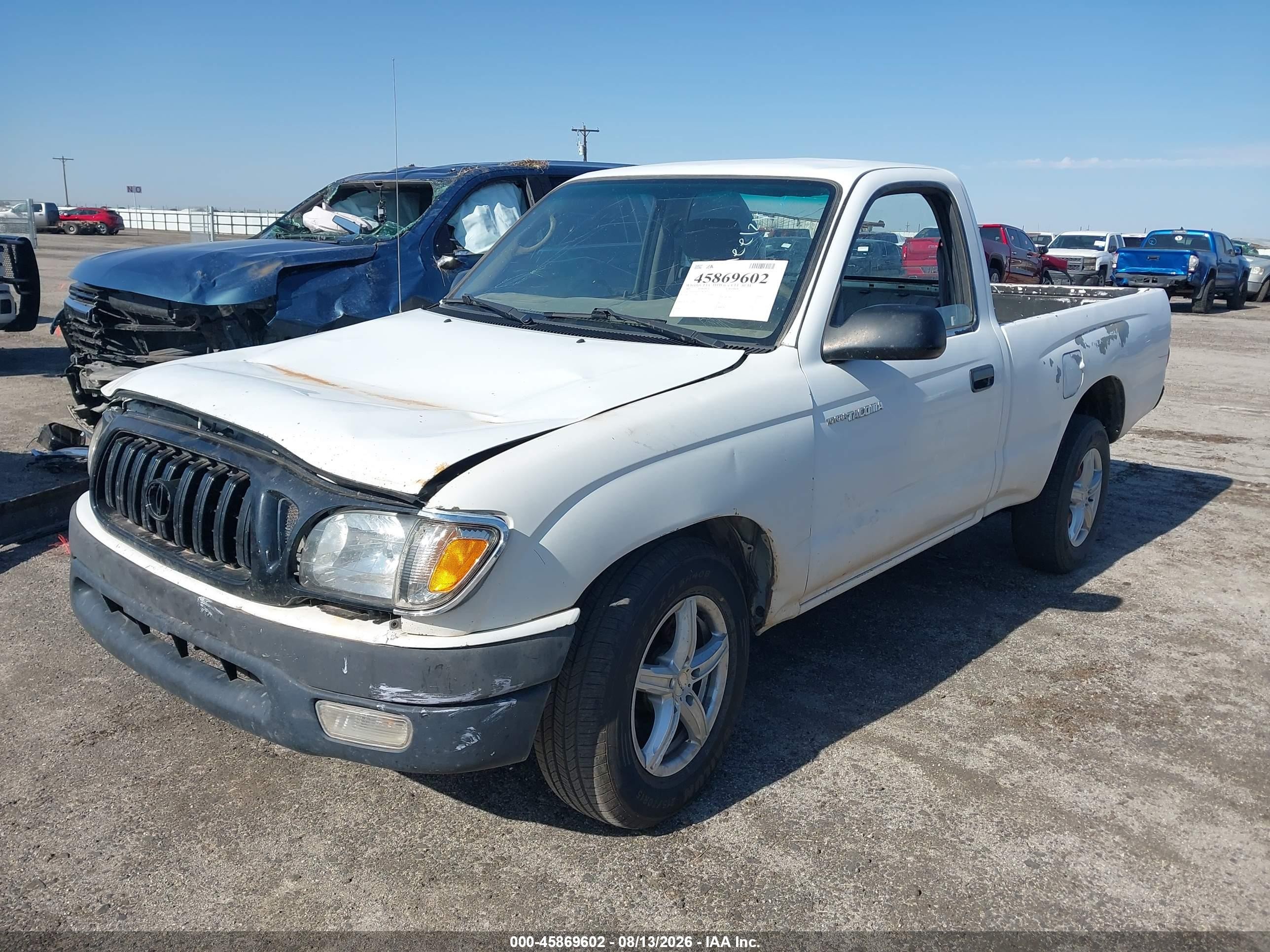 2001 Toyota Tacoma   Белый vin: 5TENL42N01Z822439