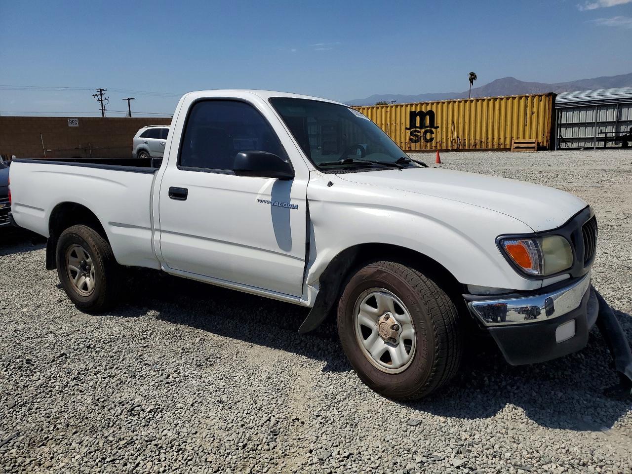 2002 Toyota Tacoma Base White vin: 5TENL42N02Z011709