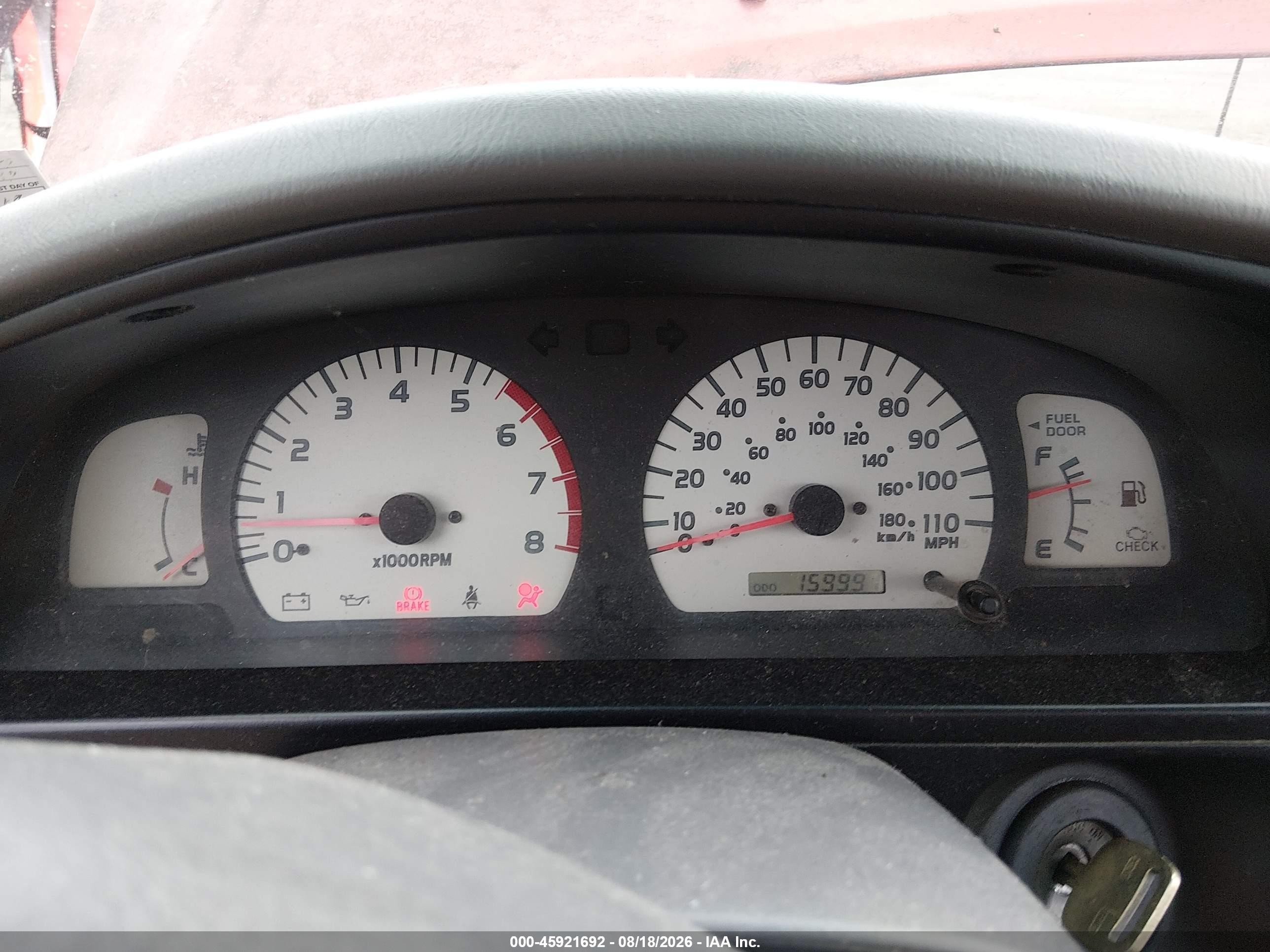 2001 Toyota Tacoma   Red vin: 5TENL42N11Z767189
