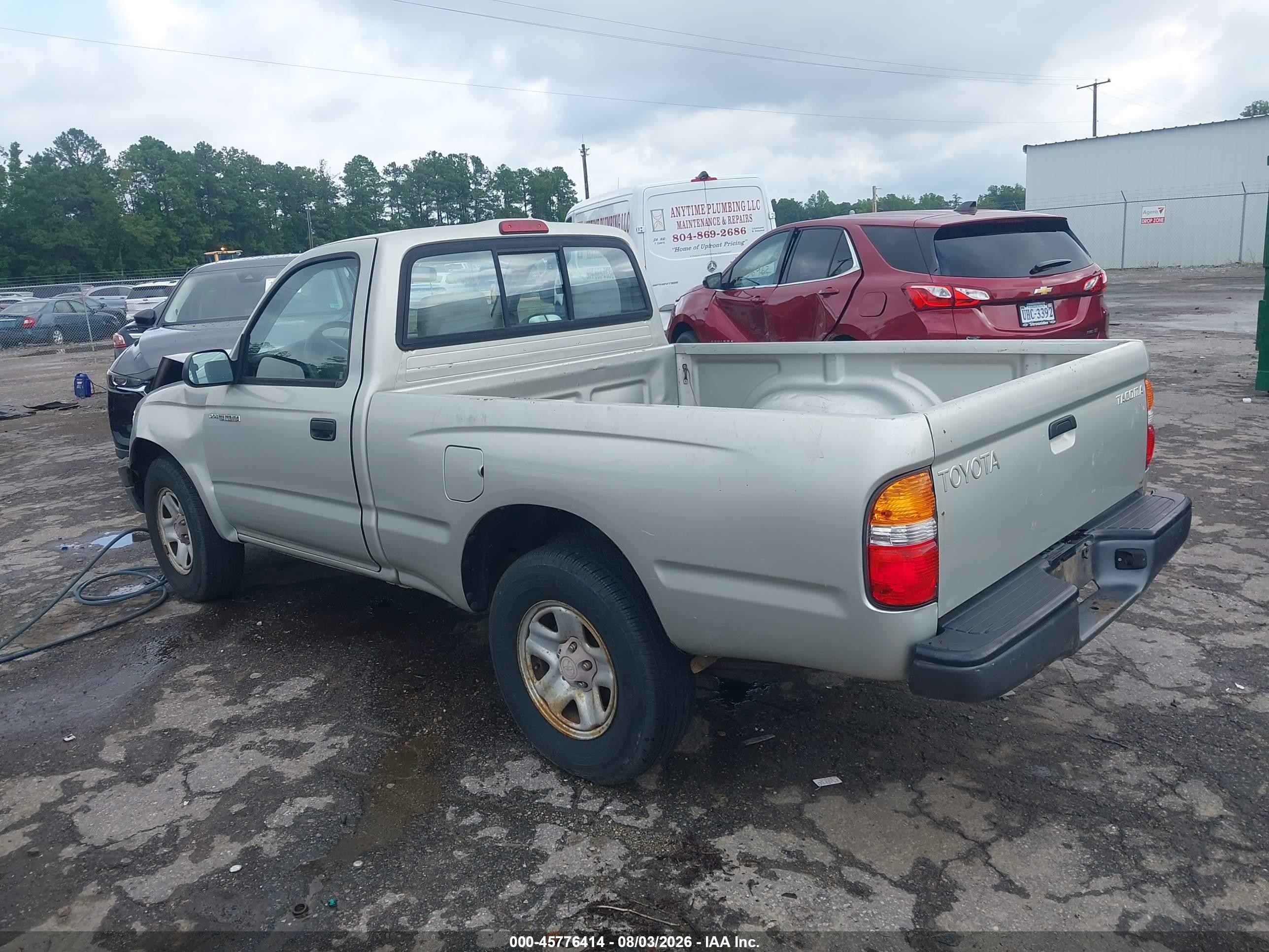 2001 Toyota Tacoma   Silver vin: 5TENL42N11Z835233