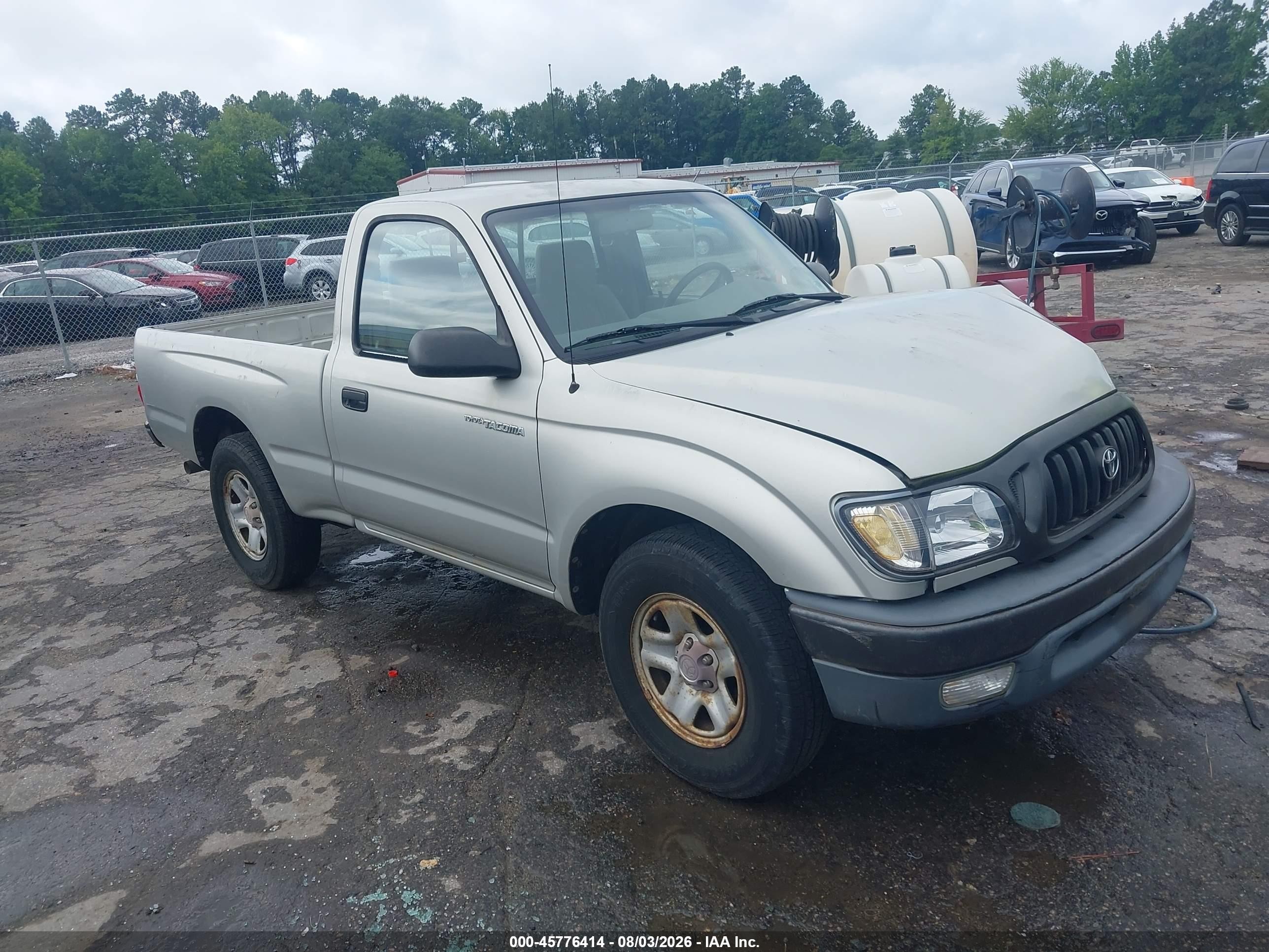 2001 Toyota Tacoma   Silver vin: 5TENL42N11Z835233