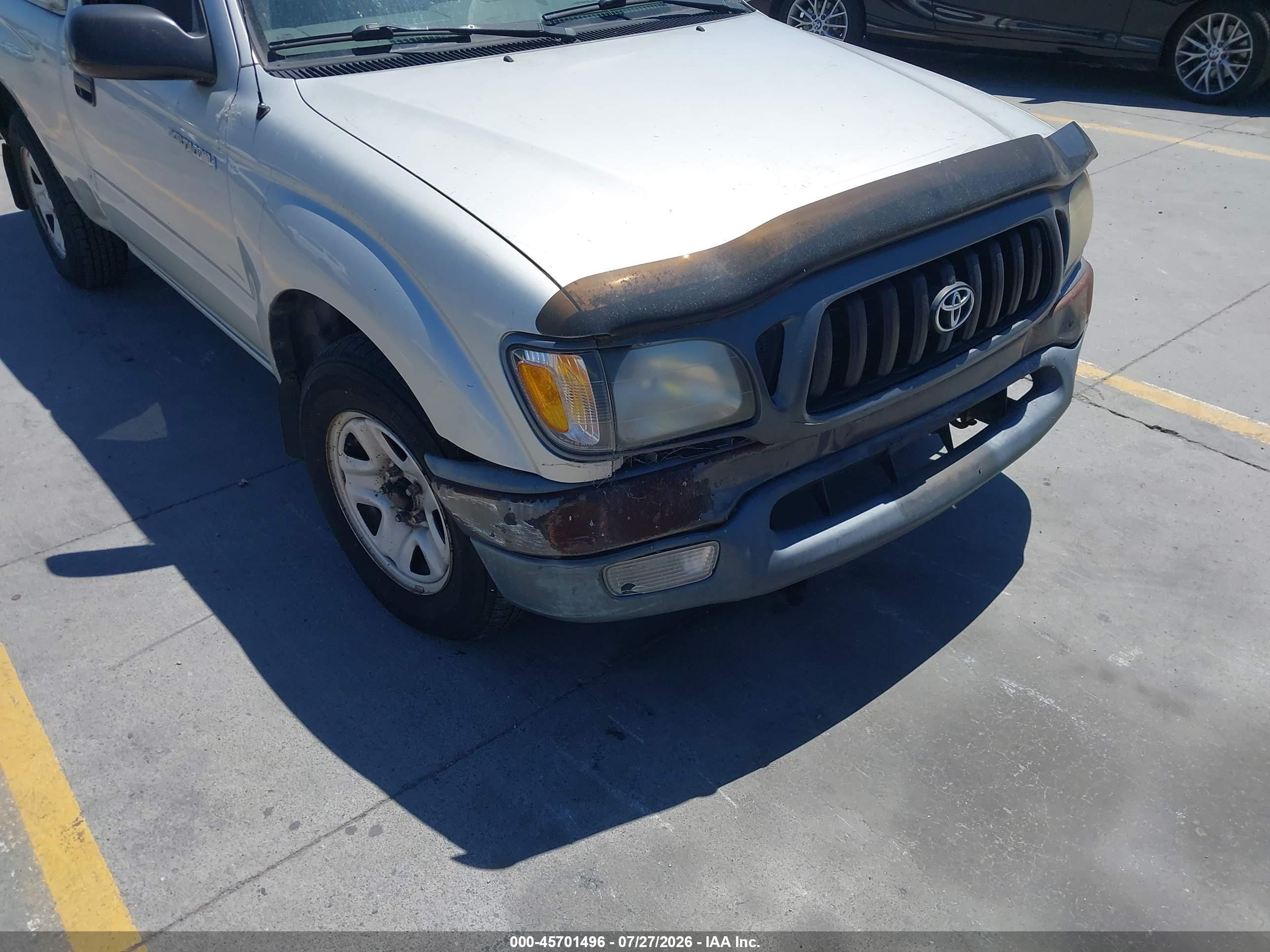 2003 Toyota Tacoma   Silver vin: 5TENL42N13Z237923