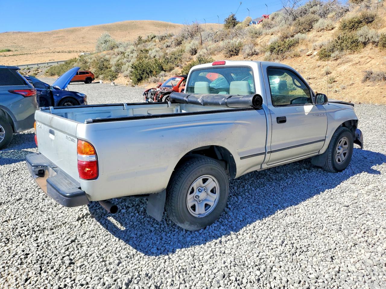 2004 Toyota Tacoma Base Silver vin: 5TENL42N14Z360879