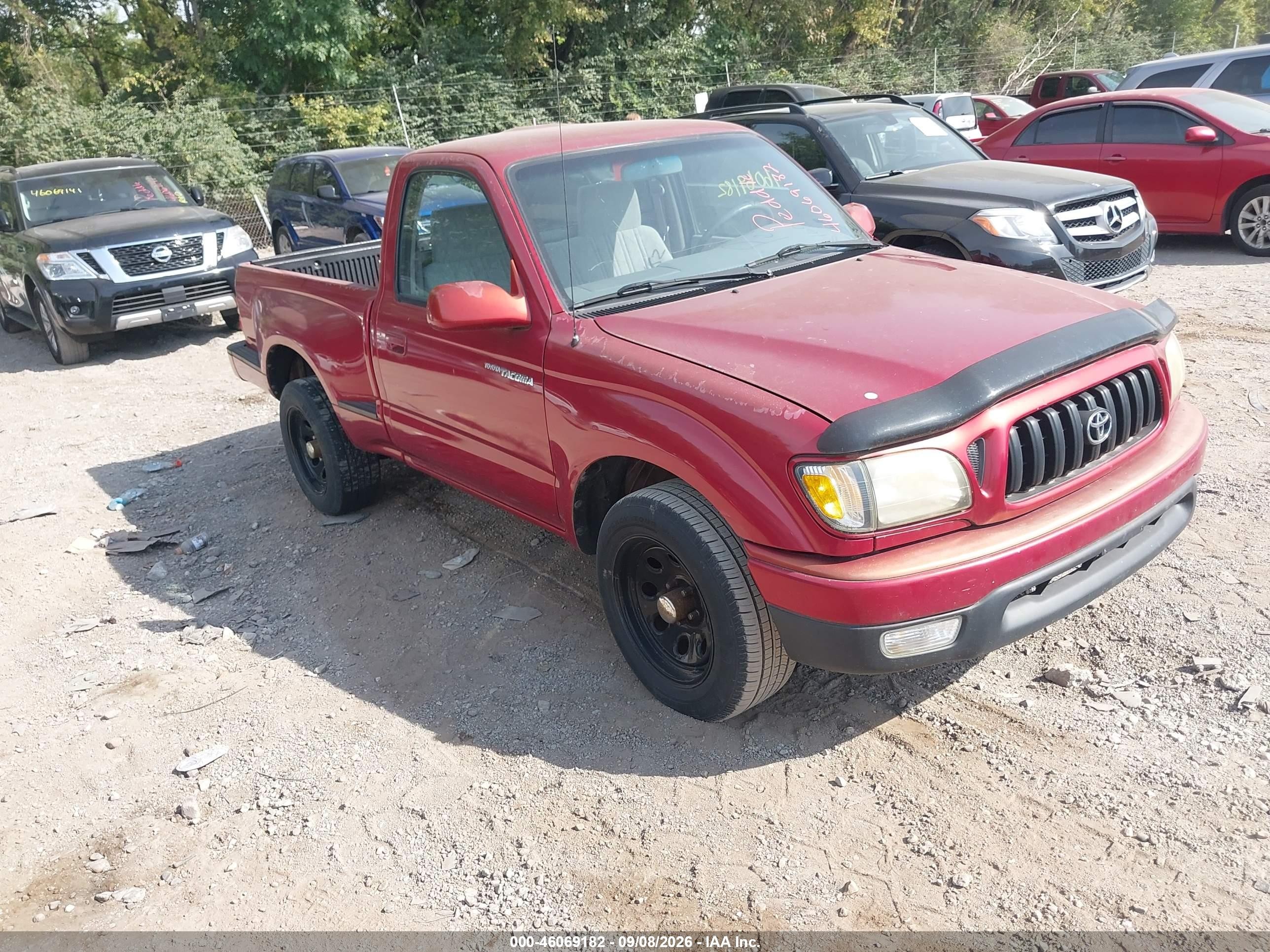 2001 Toyota Tacoma   Красный vin: 5TENL42N21Z735948