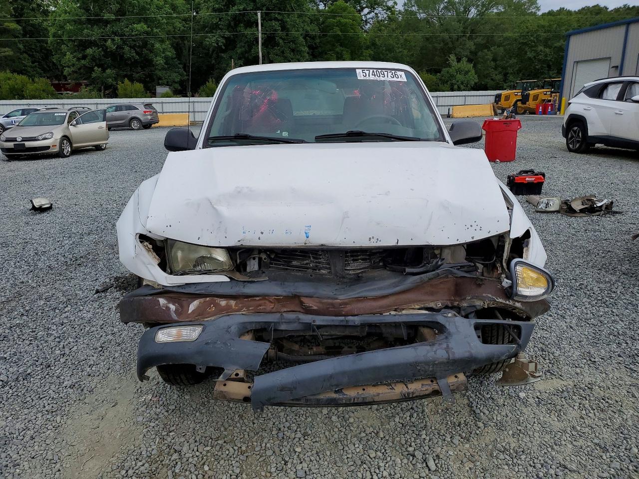 2002 Toyota Tacoma Base Белый vin: 5TENL42N22Z891263