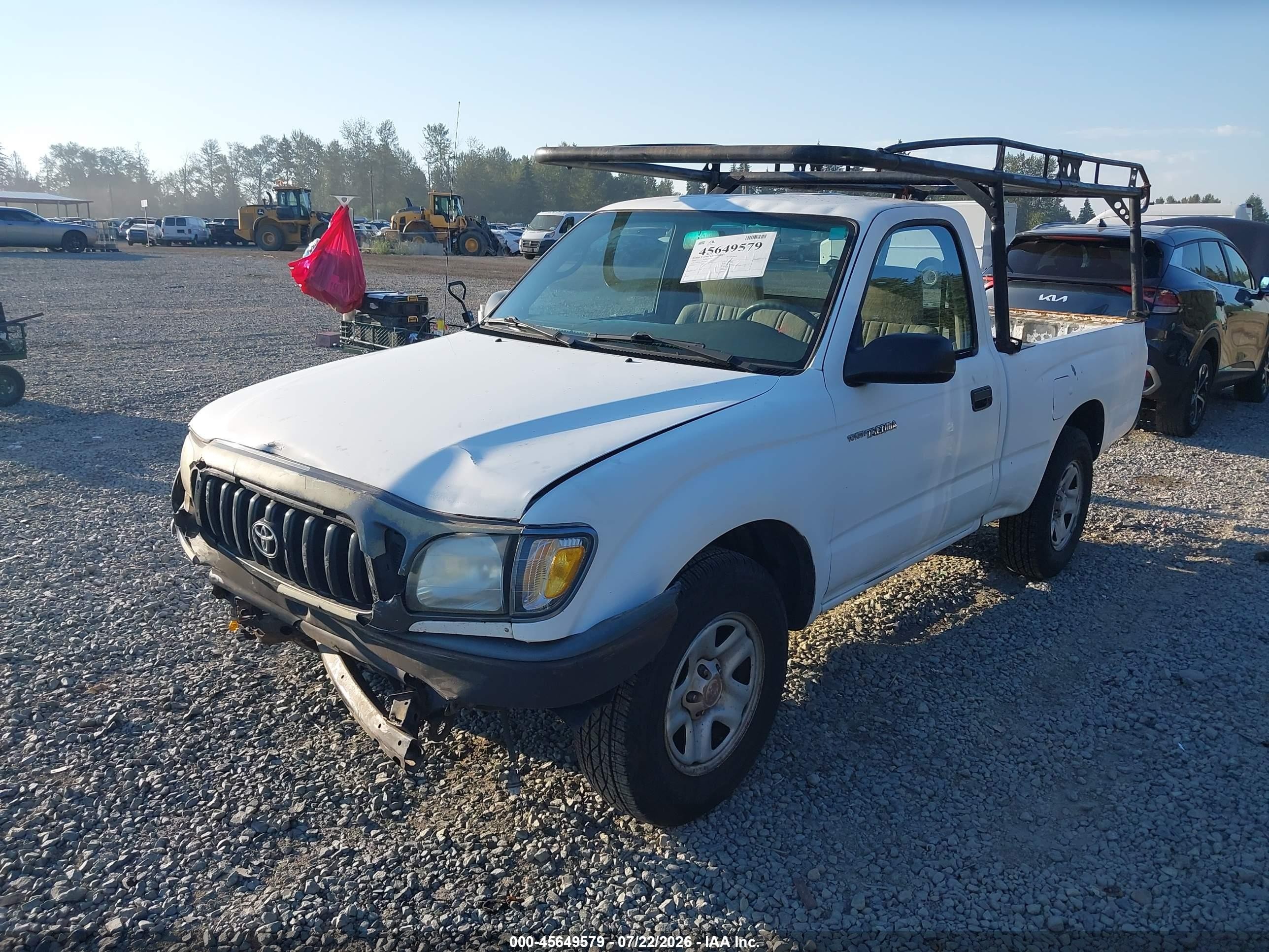 2001 Toyota Tacoma   White vin: 5TENL42N41Z779529