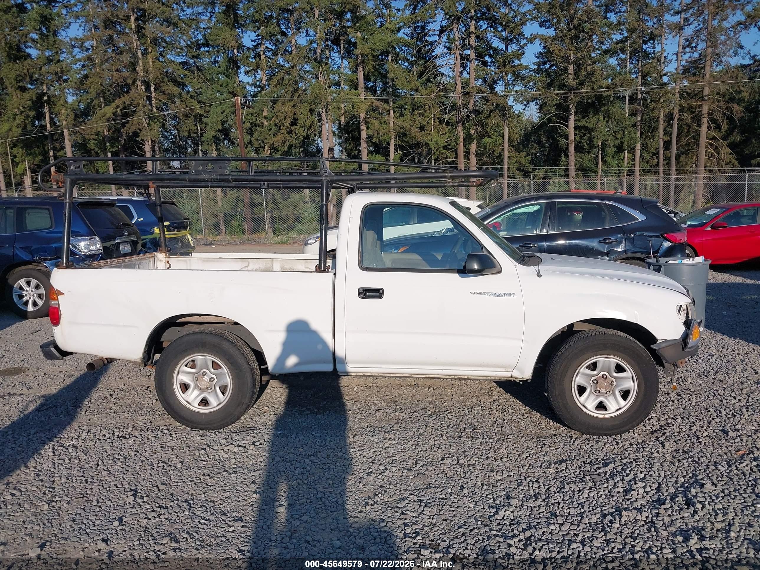 2001 Toyota Tacoma   White vin: 5TENL42N41Z779529