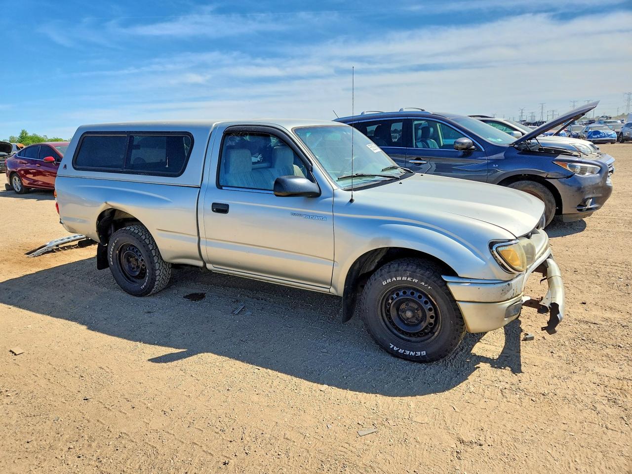 2002 Toyota Tacoma Base Silver vin: 5TENL42N42Z095632